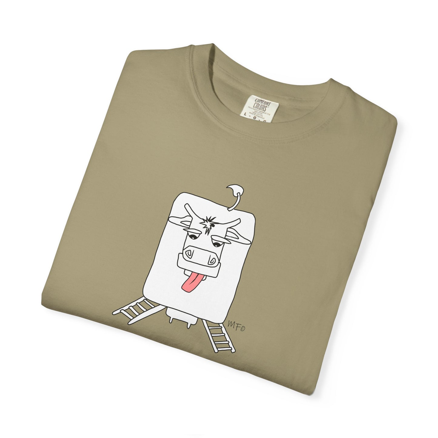 Funny Cow Unisex T-shirt - Apparently, I have an attitude, WHO KNEW by artist Marie Frederique