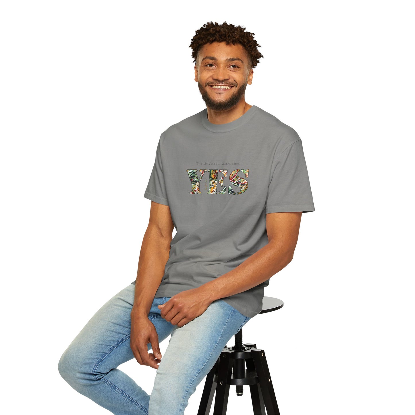 Abstract Expressionist YES Unisex T-shirt by artist Marie Frederique