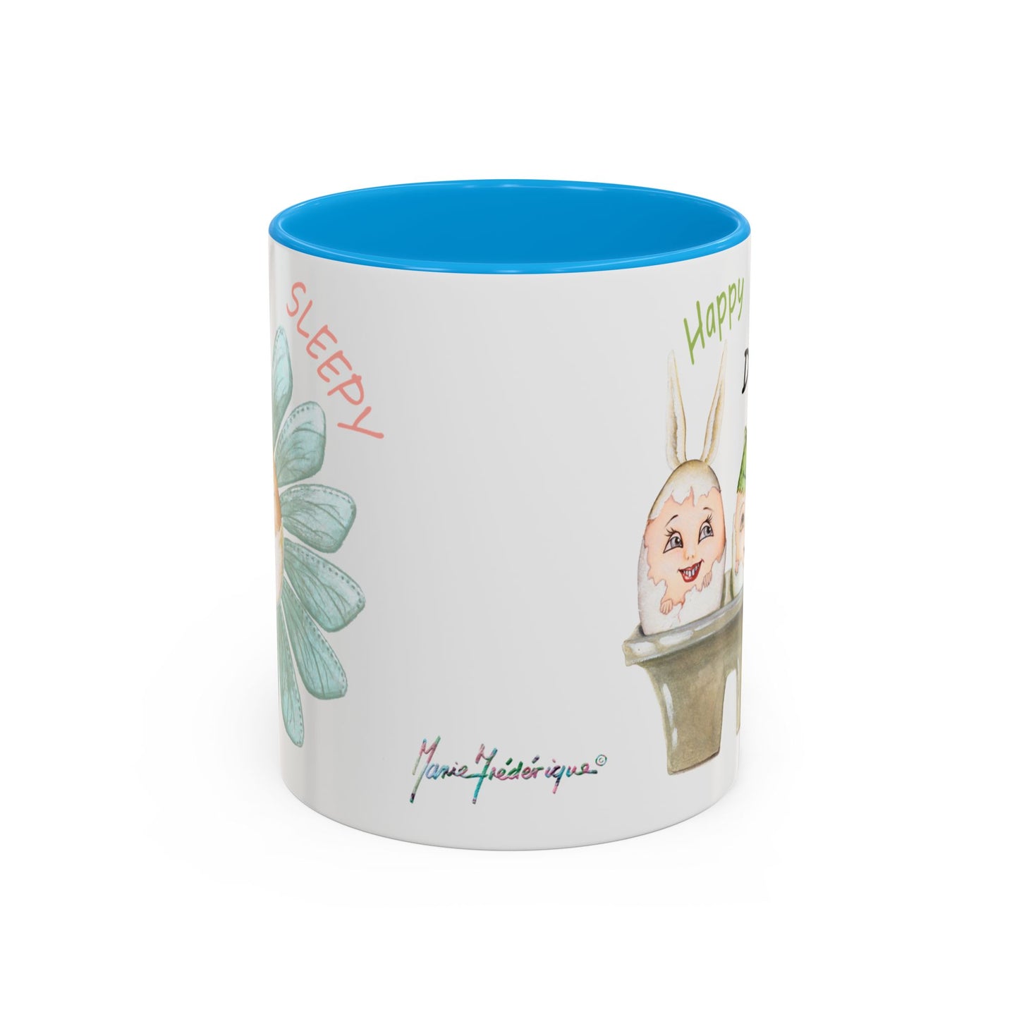 Whimsical Egg Crate 2 mug, by Artist Marie Frederique