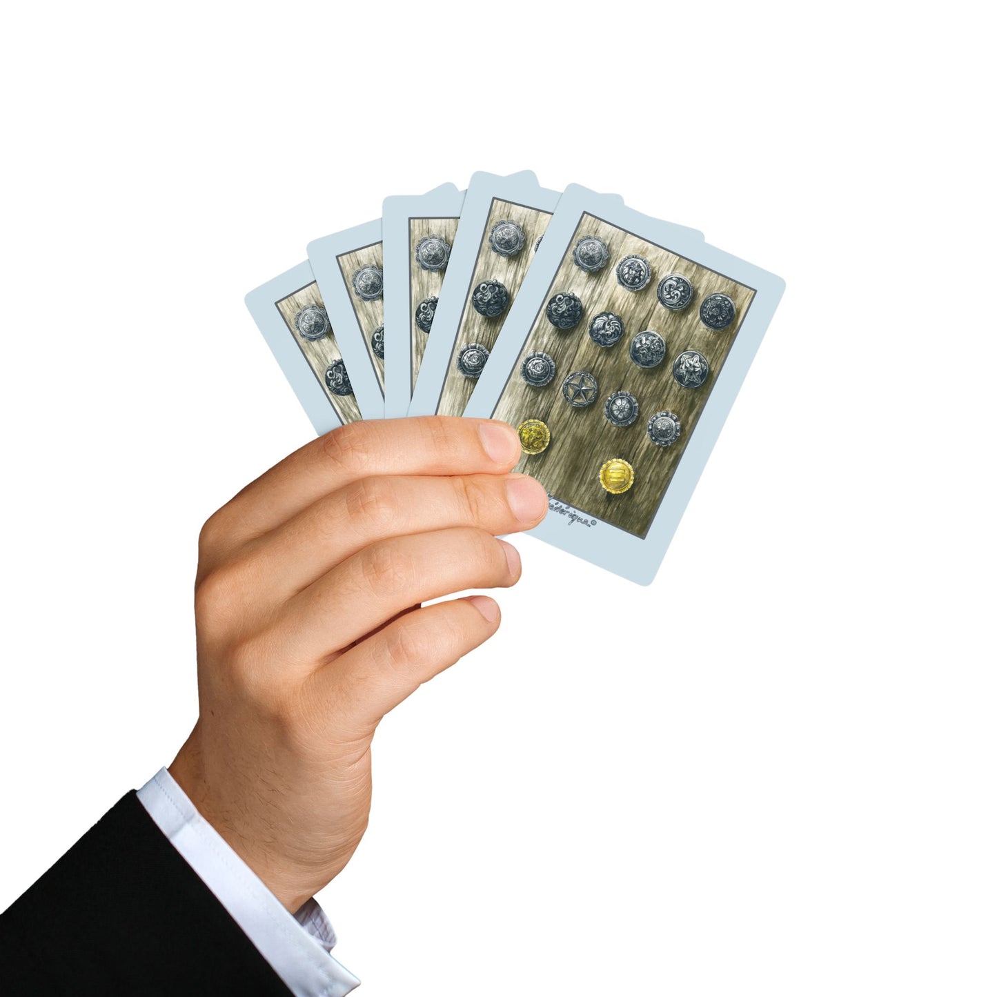 Western Accessories Collection playing cards for Cowboys and Cowgirls by artist Marie Frederique