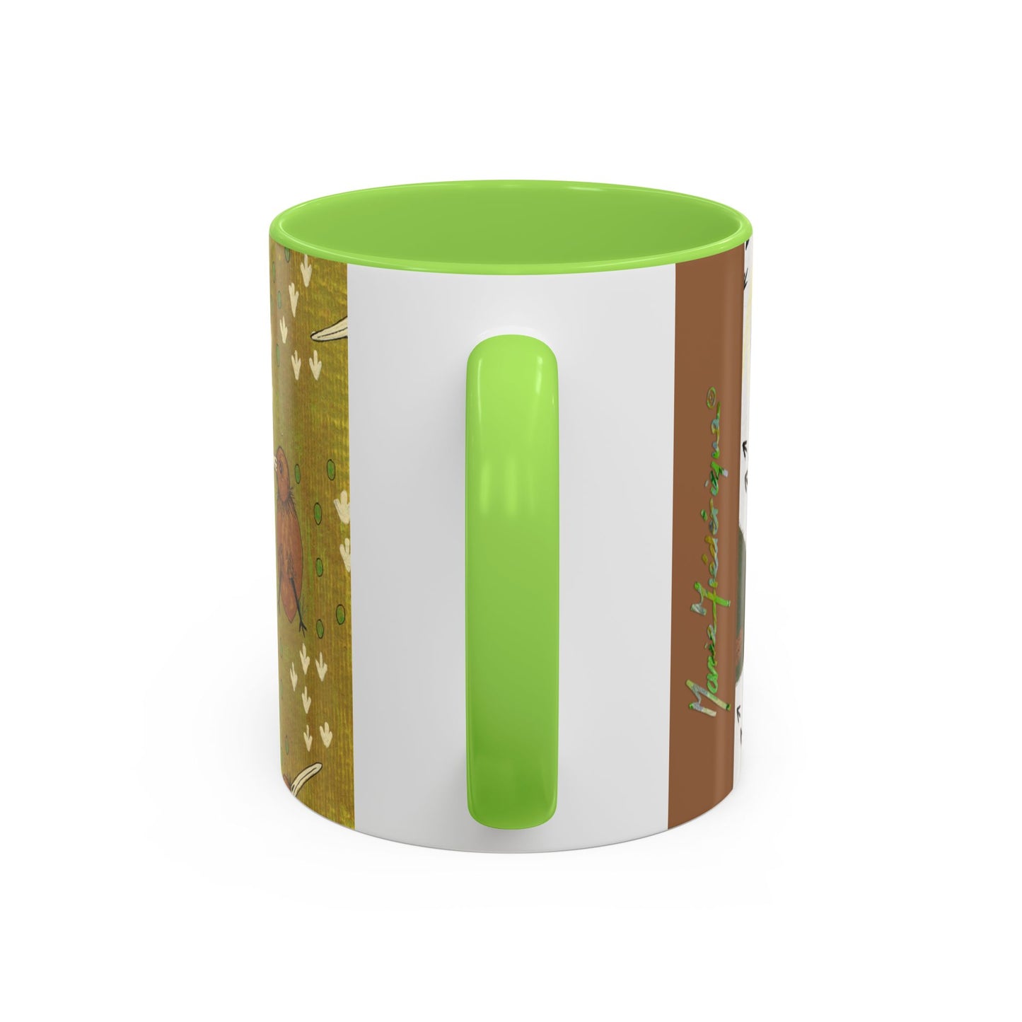 Kiwis and Kiwis Colorful Mug by Artist Marie Frederique