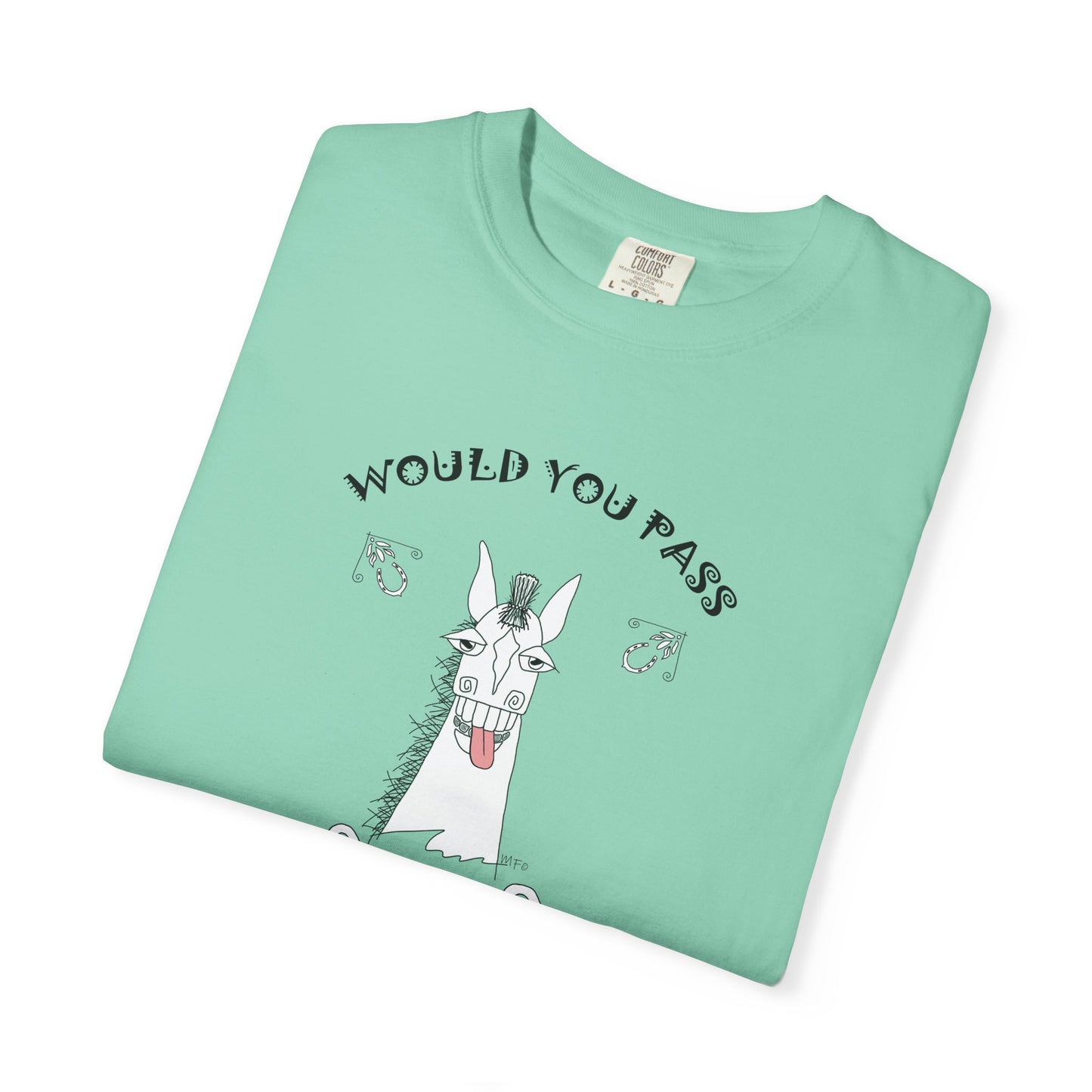 Funny Horse Vet Check T-Shirt by artist Marie Frederique