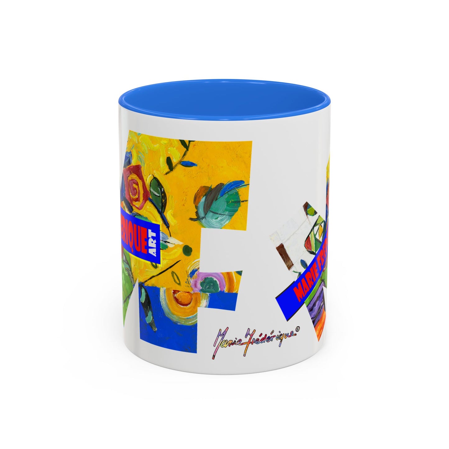 MF ART, multicolored abstract - Colorful Mug by artist Marie Frederique