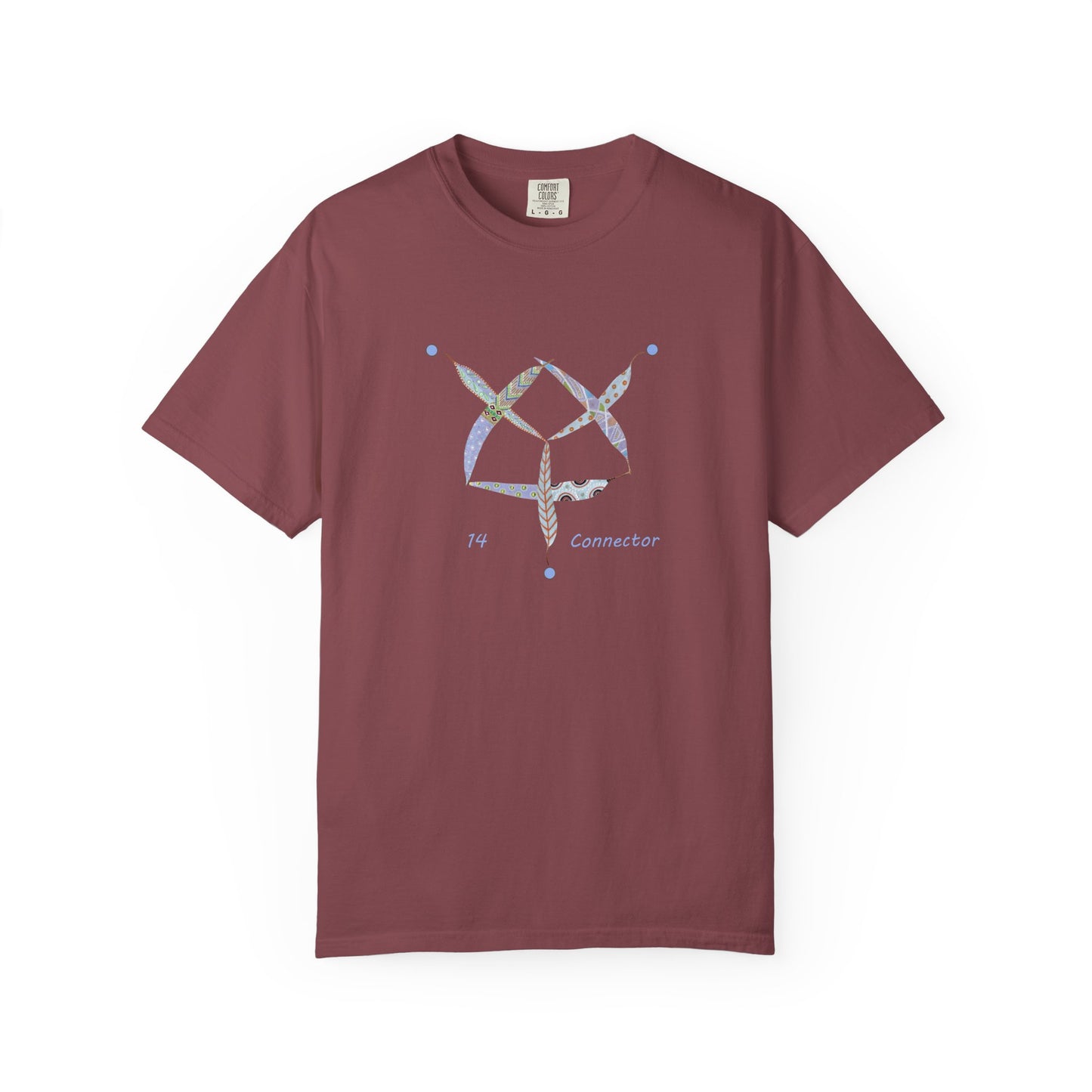 Essassani symbol # 14 "Connector" - Unisex Garment-Dyed T-shirt by Artist Marie Frederique