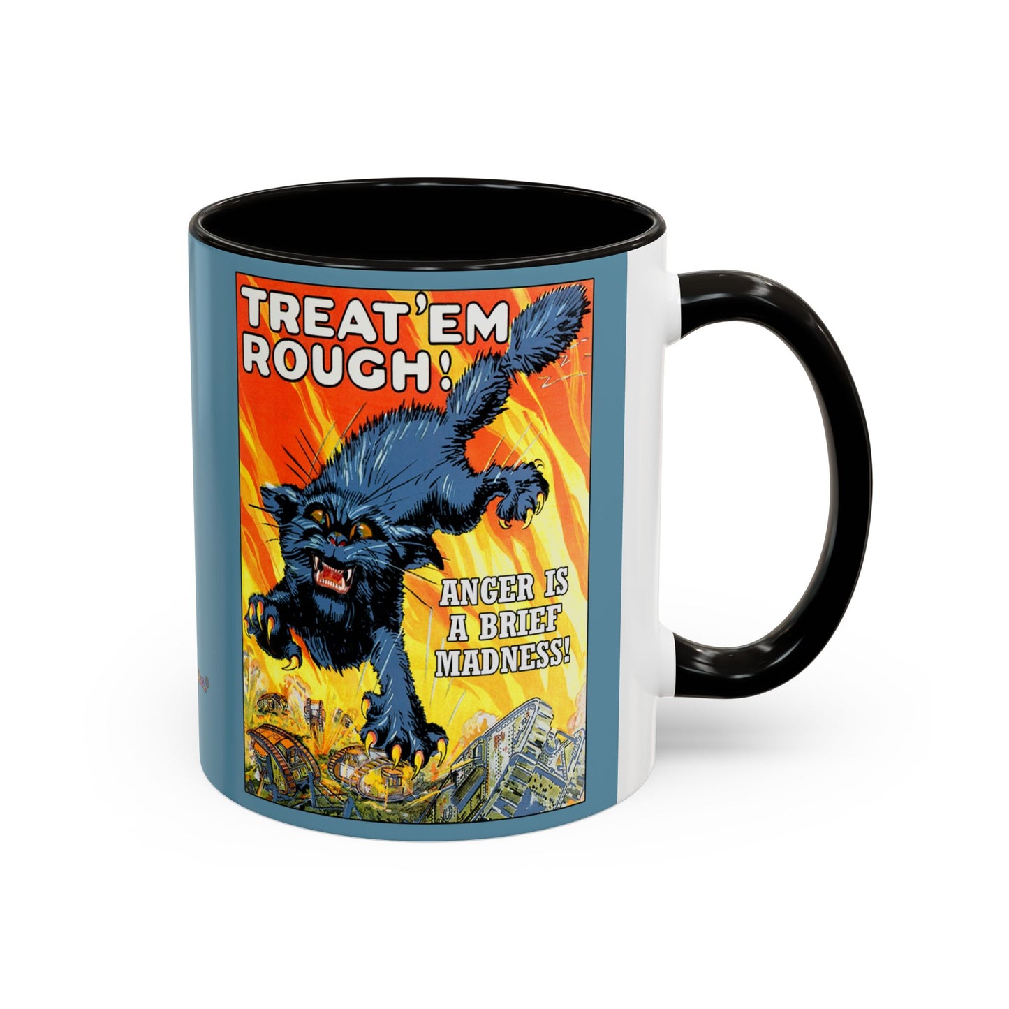 Poster Mug "Anger is a brief madness" - Colorful Mugs