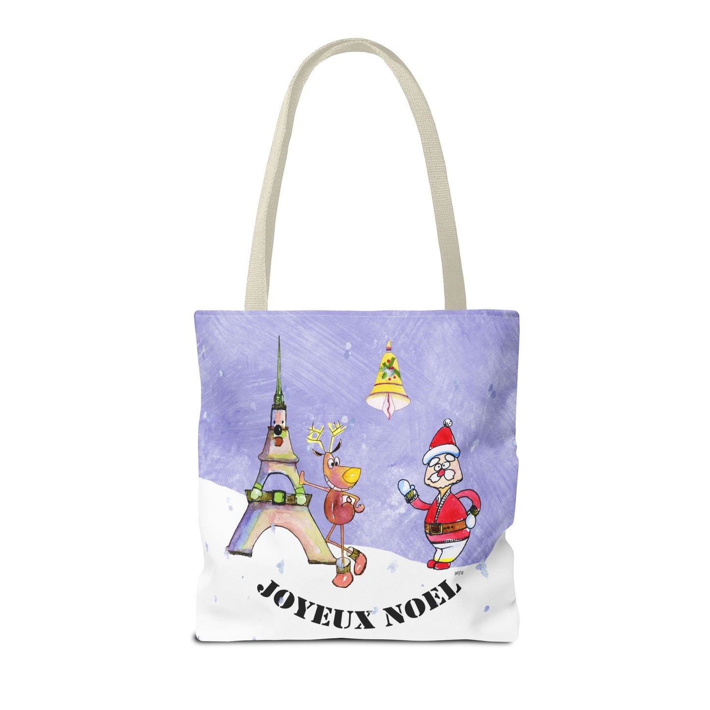 Christmas - French Tote Bag by artist Marie Frederique
