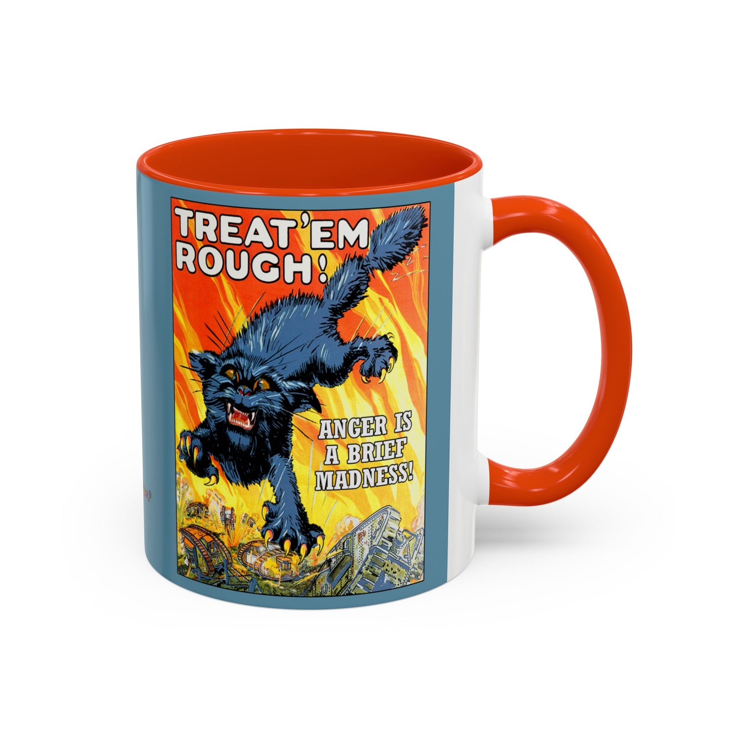 Poster Mug "Anger is a brief madness" - Colorful Mugs