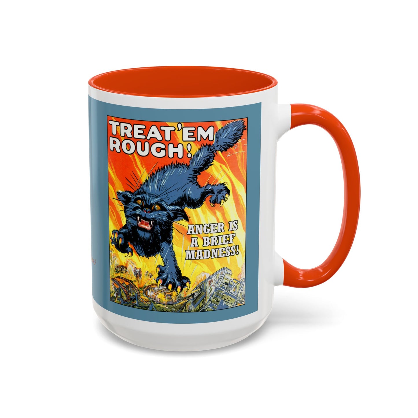 Poster Mug "Anger is a brief madness" - Colorful Mugs