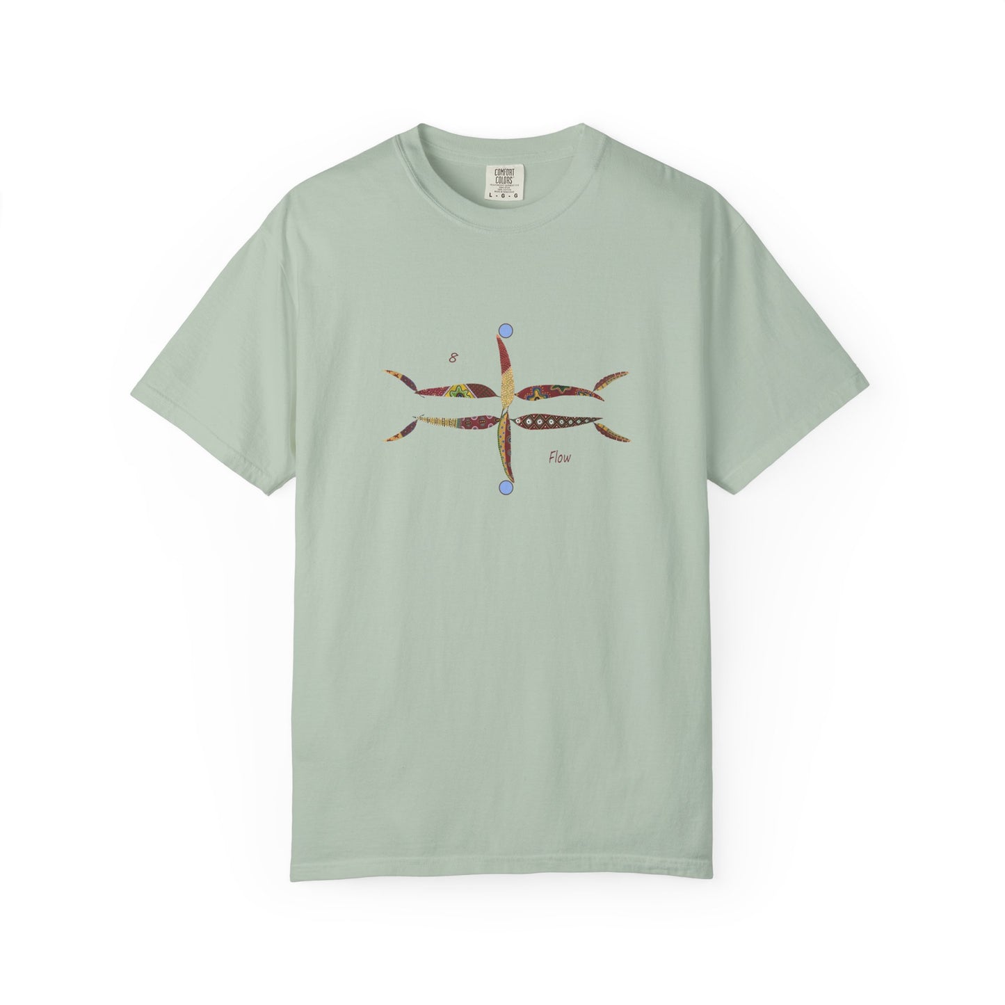 Essassani symbol # 8 "Flow" - Unisex Garment-Dyed T-shirt by Artist Marie Frederique