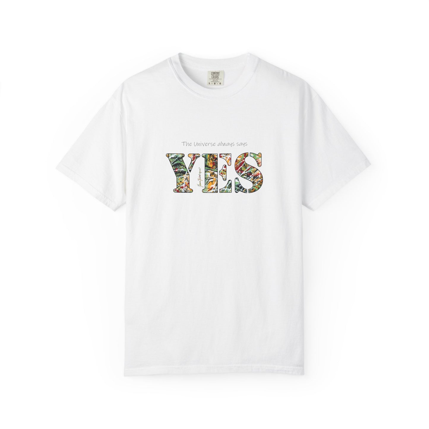 Abstract Expressionist YES Unisex T-shirt by artist Marie Frederique