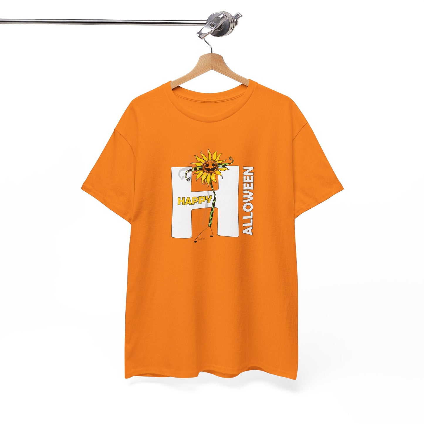 HALLOWEEN Muscle Flex, Unisex Heavy Cotton Tee by artist Marie Frederique