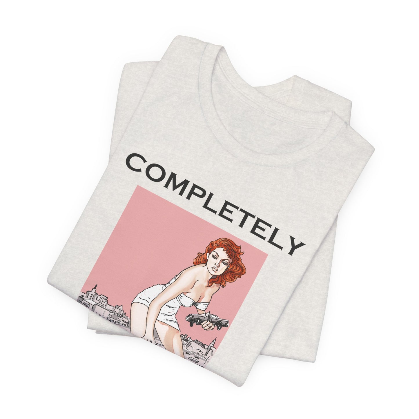 Completely Unhinged Retro Short Sleeve Tee by artist Marie Frederique