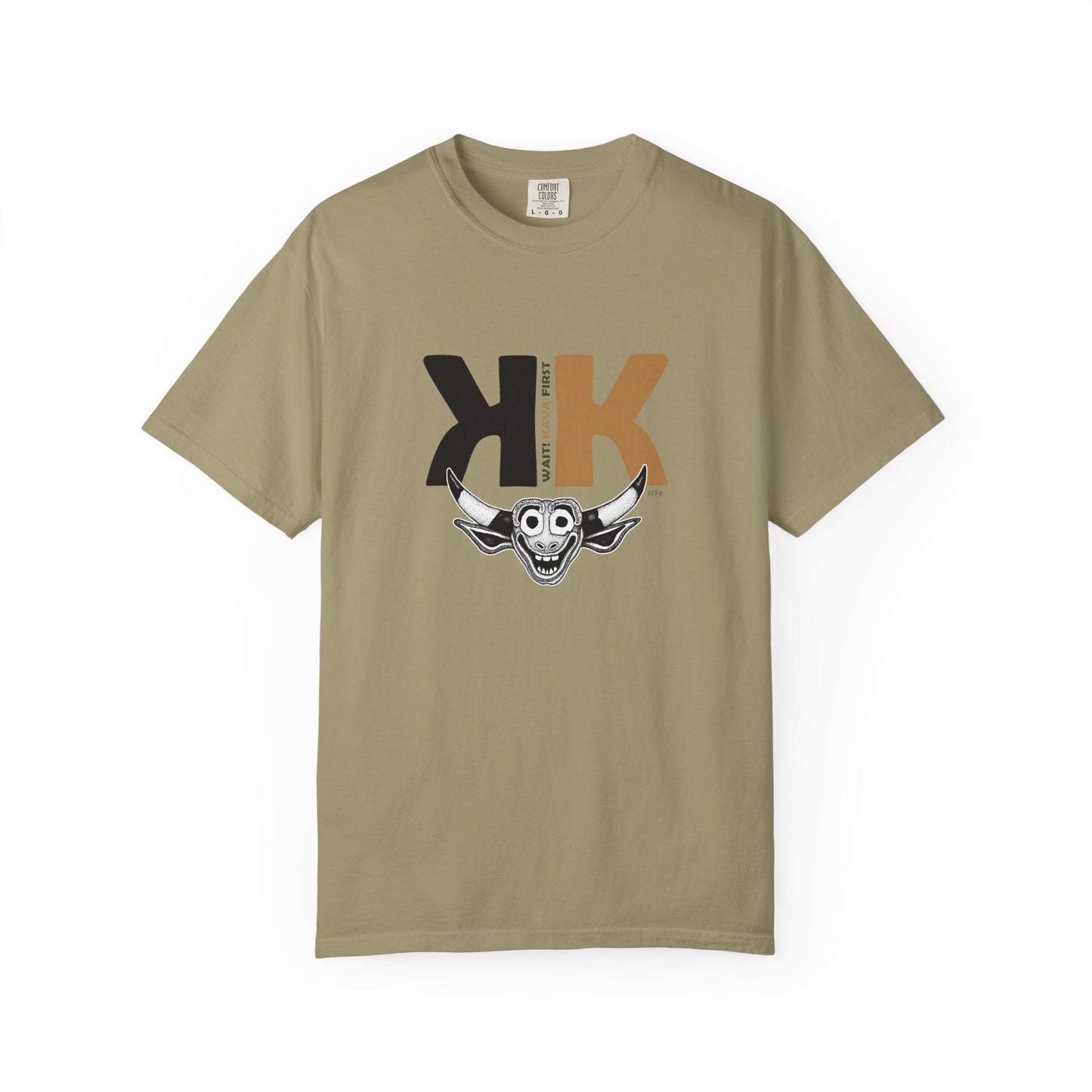 Kava Graphic Unisex T-Shirt with Skull Design by artist Marie Frederique