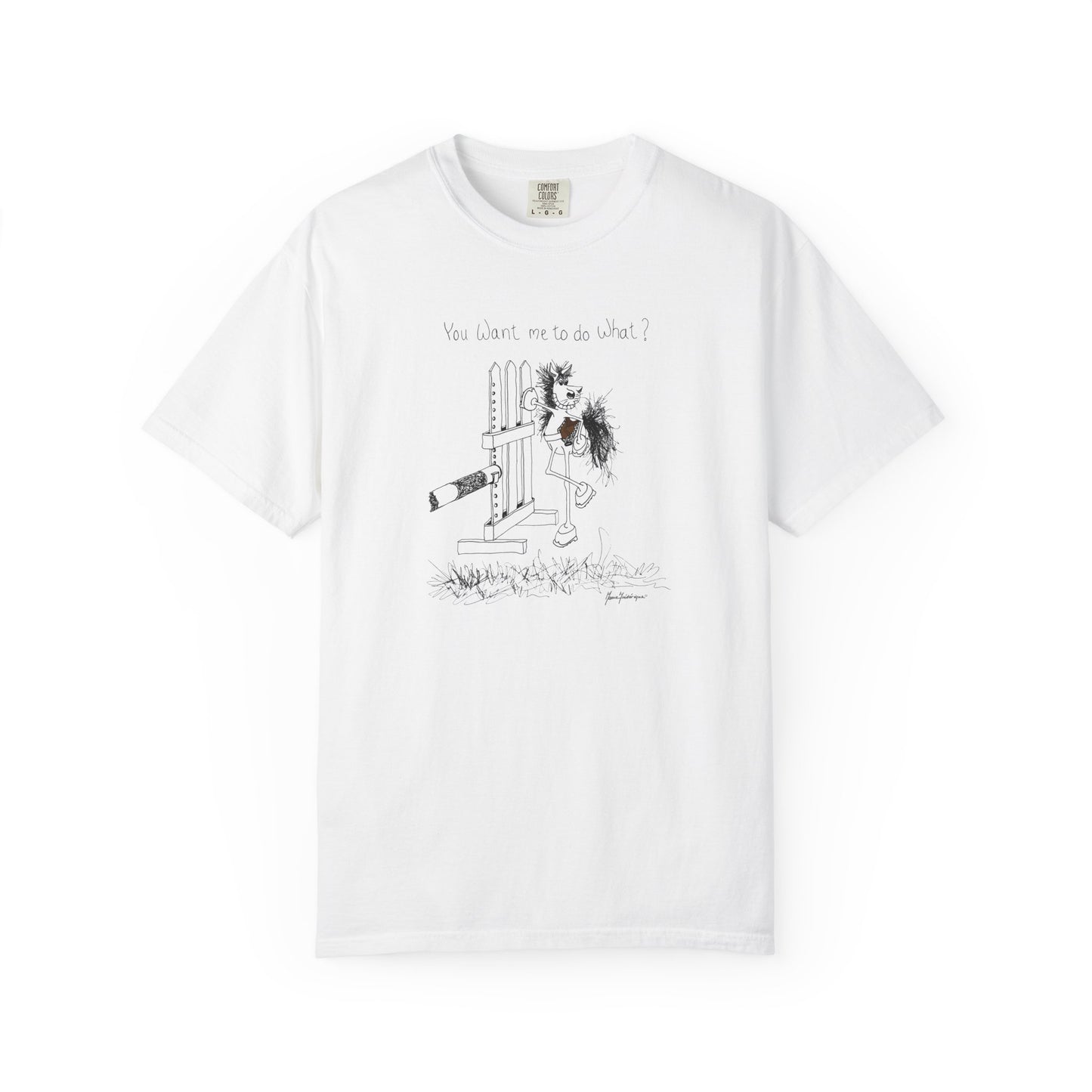 You want me to do what? A horse's point of view - Equestrian T-shirt by Artist Marie Frederique