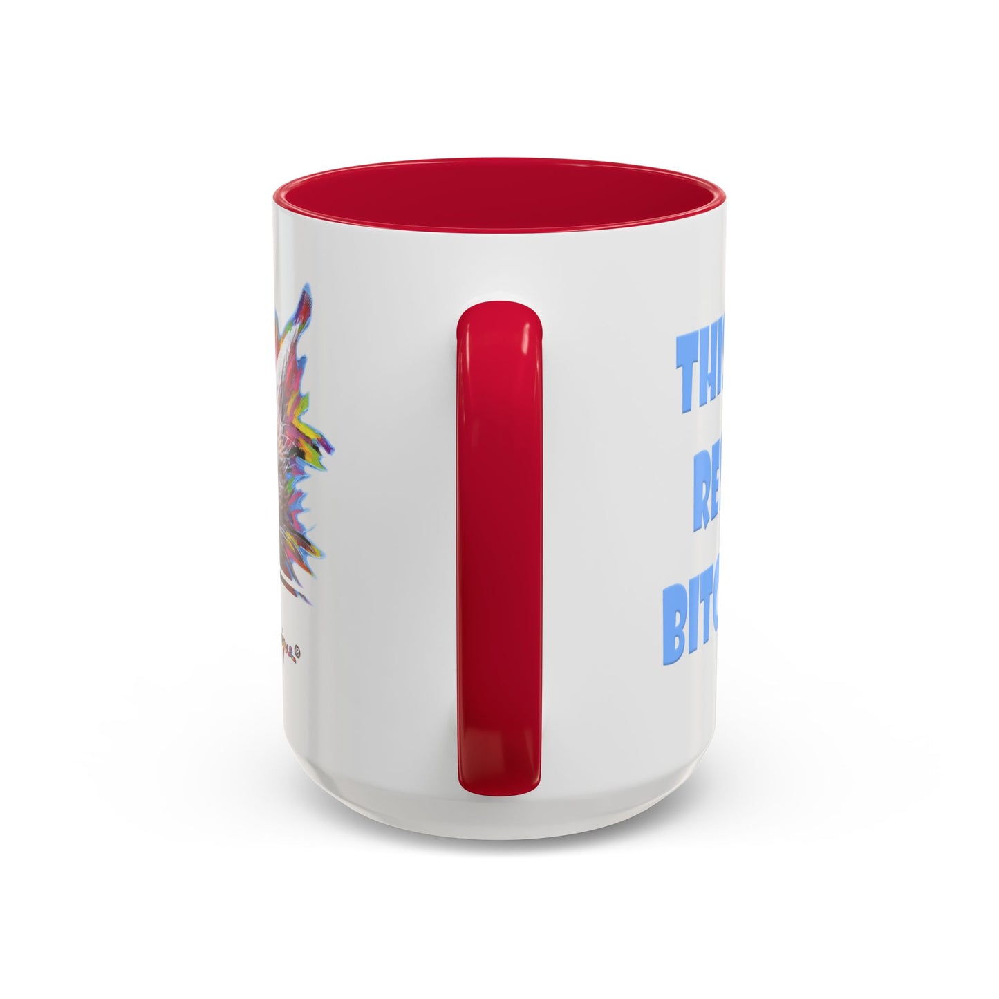 RBF - Wet Cat Art print Mug by Artist Marie Frederique