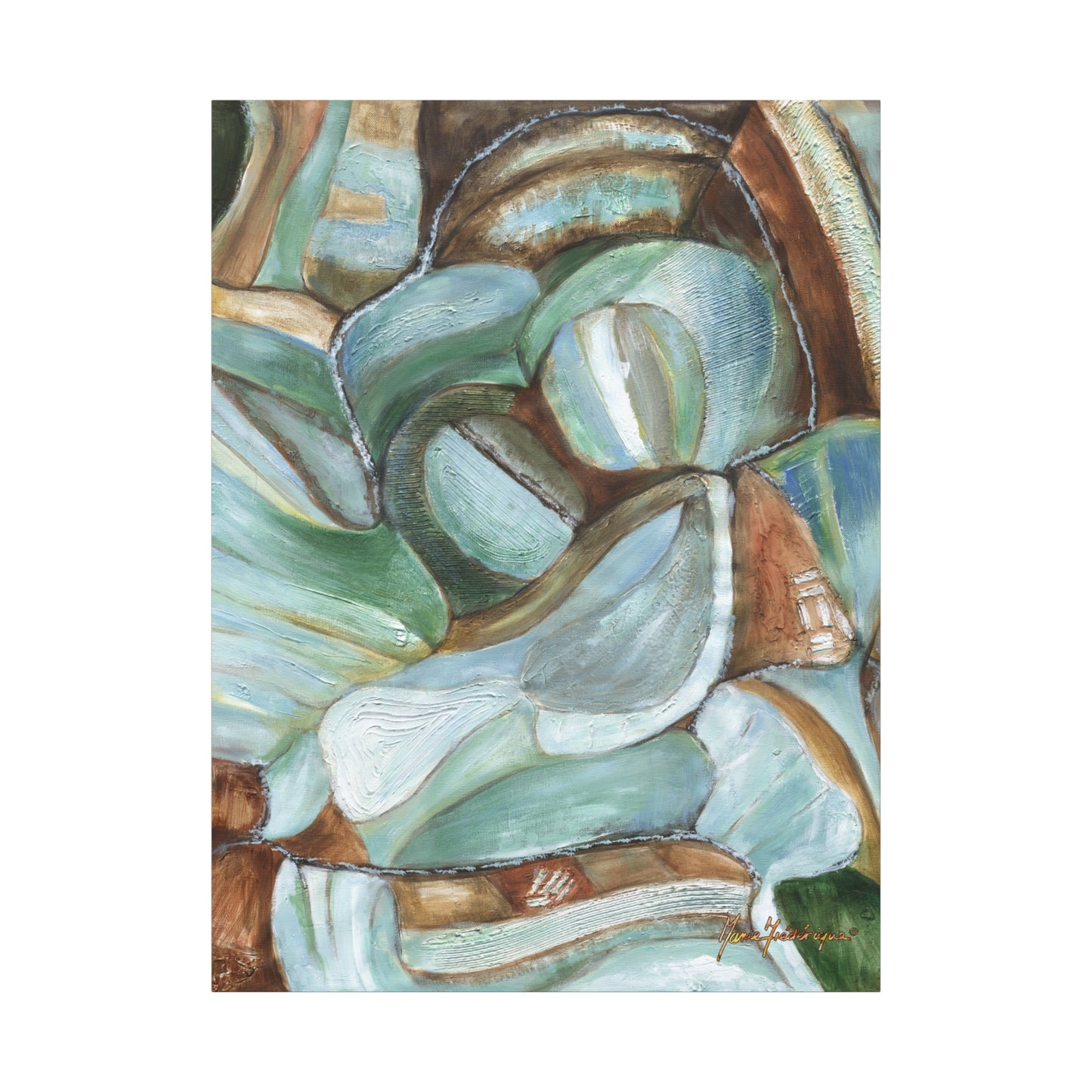 Abstract Nature Canvas Art Print by artist Marie Frederique