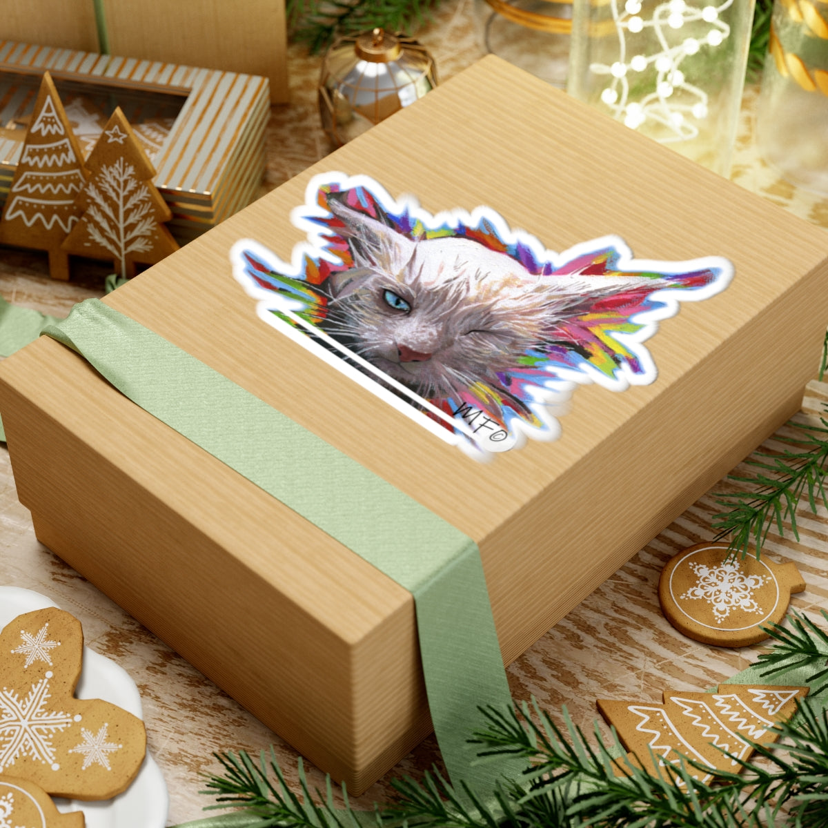 RBF Cat sticker by Artist Marie Frederique
