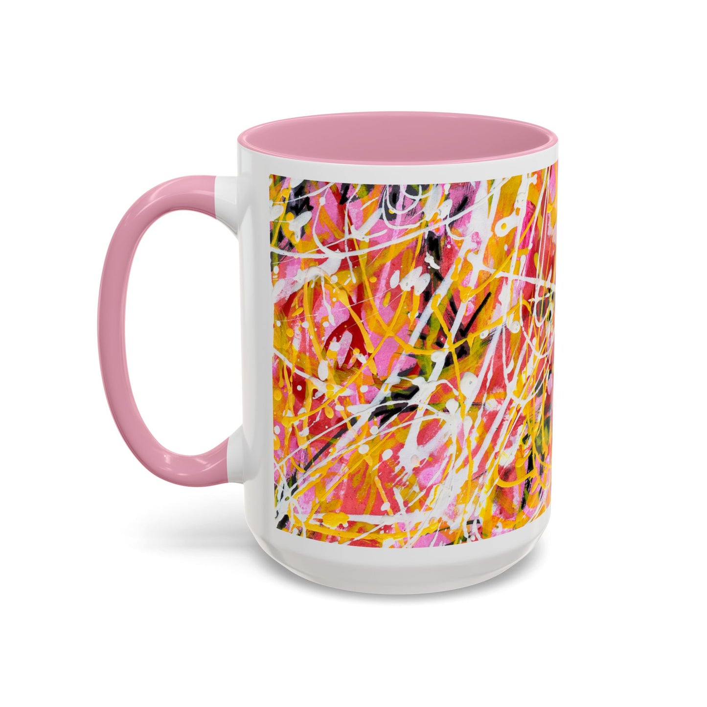 Is it me? Am I the Drama? - Abstract Expressionist Colorful Mug by Artist Marie Frederique