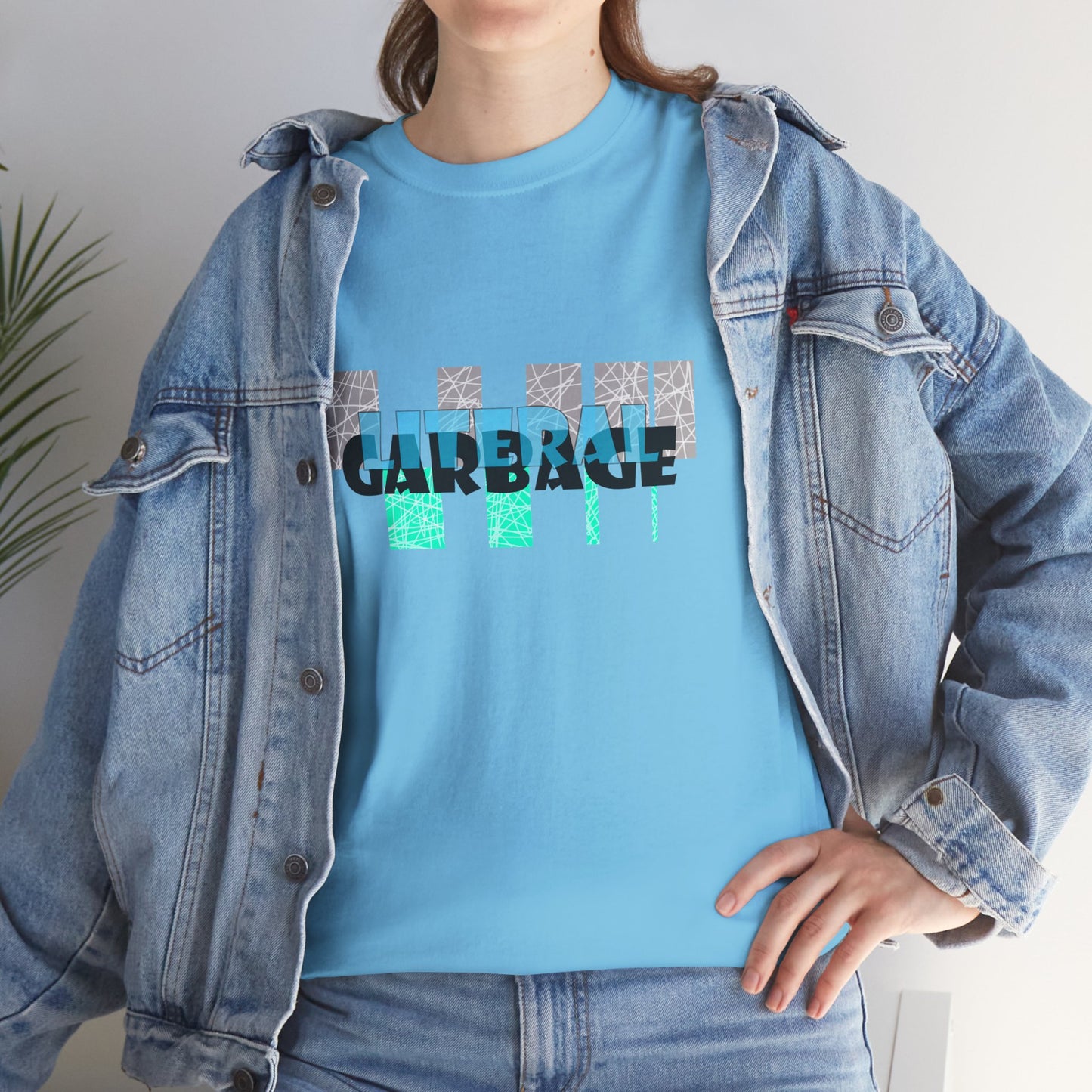 LITERAL GARBAGE Casual Nerd Shirt by artist Marie Frederique