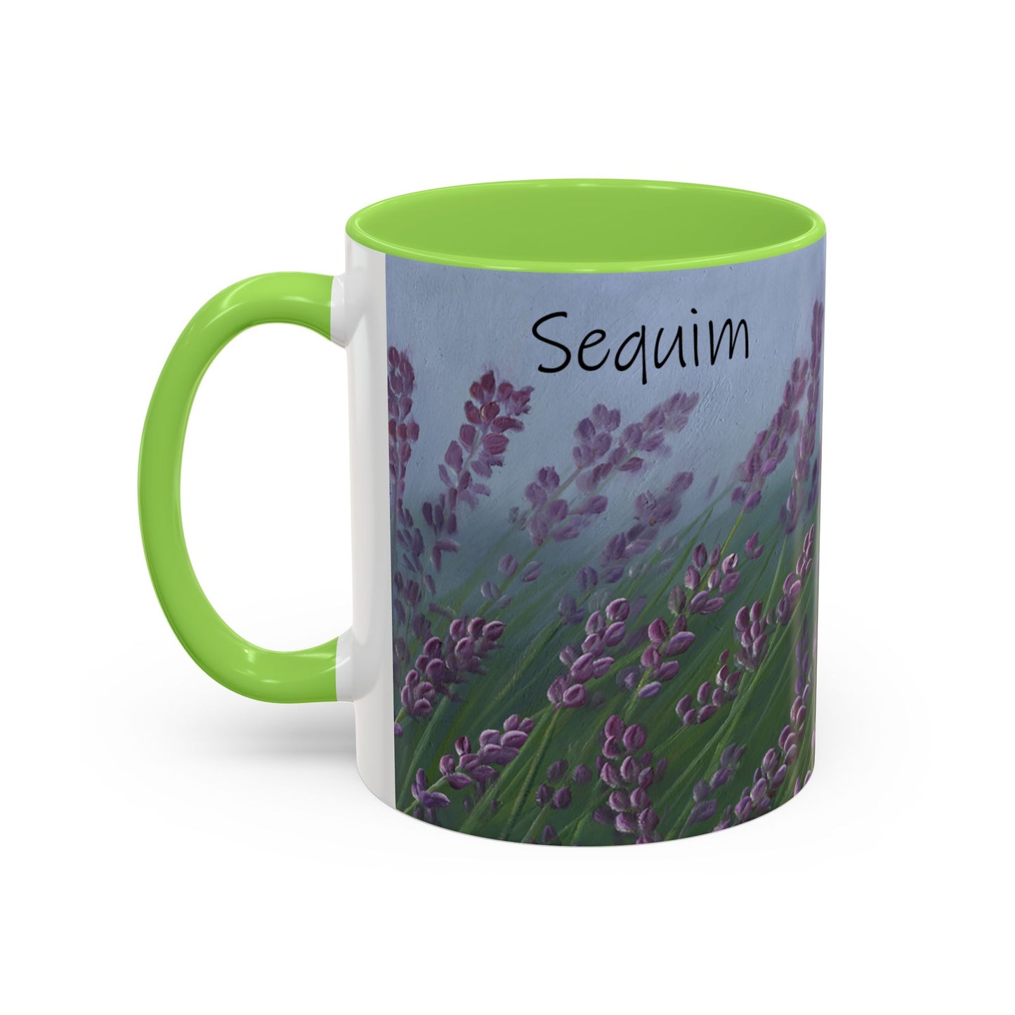 Lavender, Sequim - Colorful Mug by artist Marie Frederique