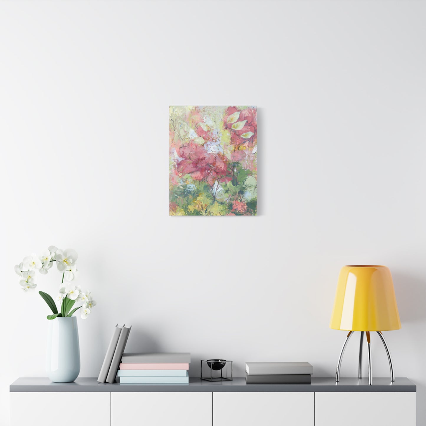 Abstract Floral Canvas Print by artist Marie Frederique