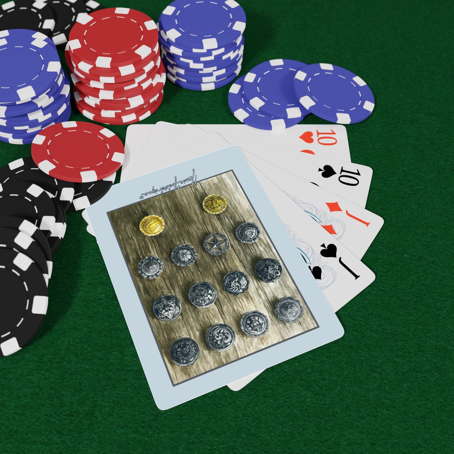 Western Accessories Collection playing cards for Cowboys and Cowgirls by artist Marie Frederique