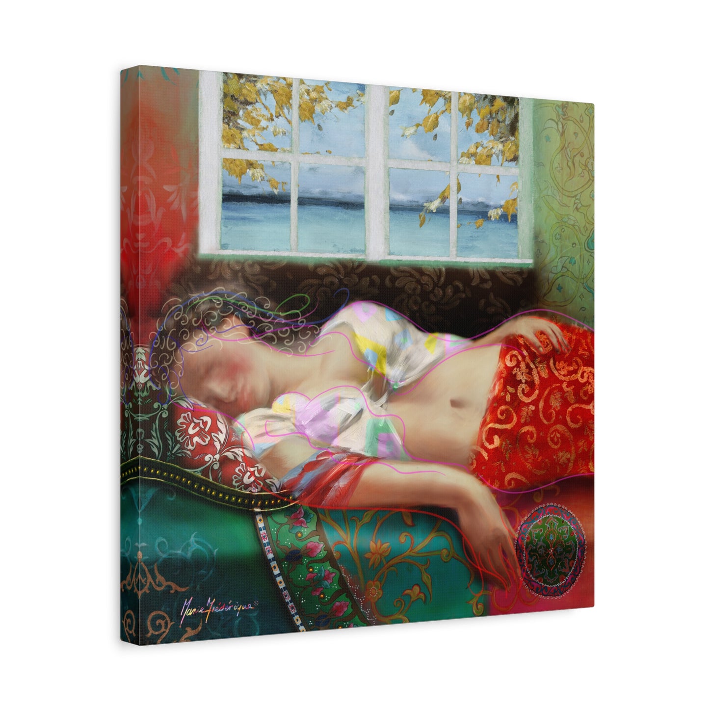 Mid-Day Nap, Dreamy Abstract Wall Art, by artist Marie Frederique