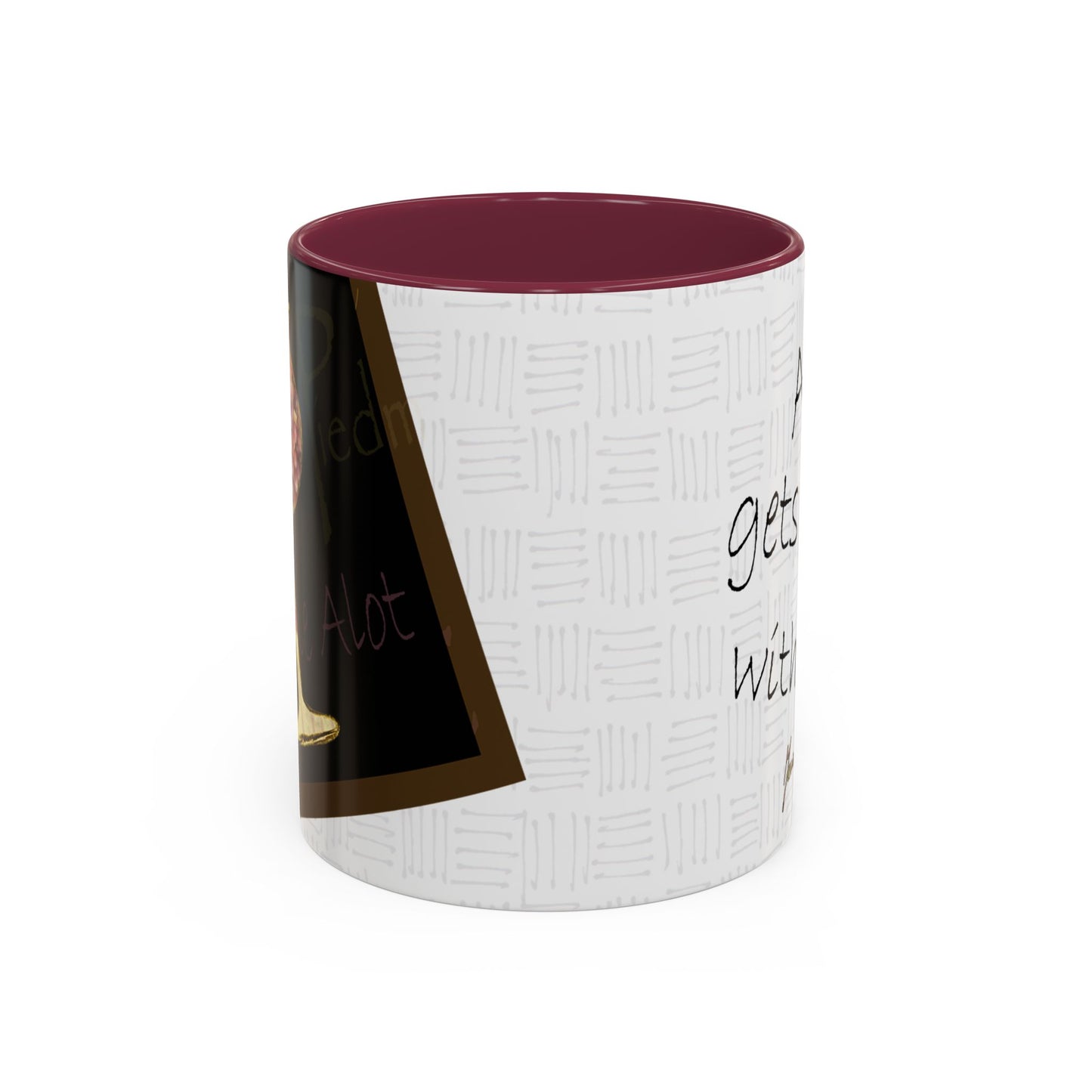 Wine a lot - "Age, gets better with wine" Mug by Artist Marie Frederique