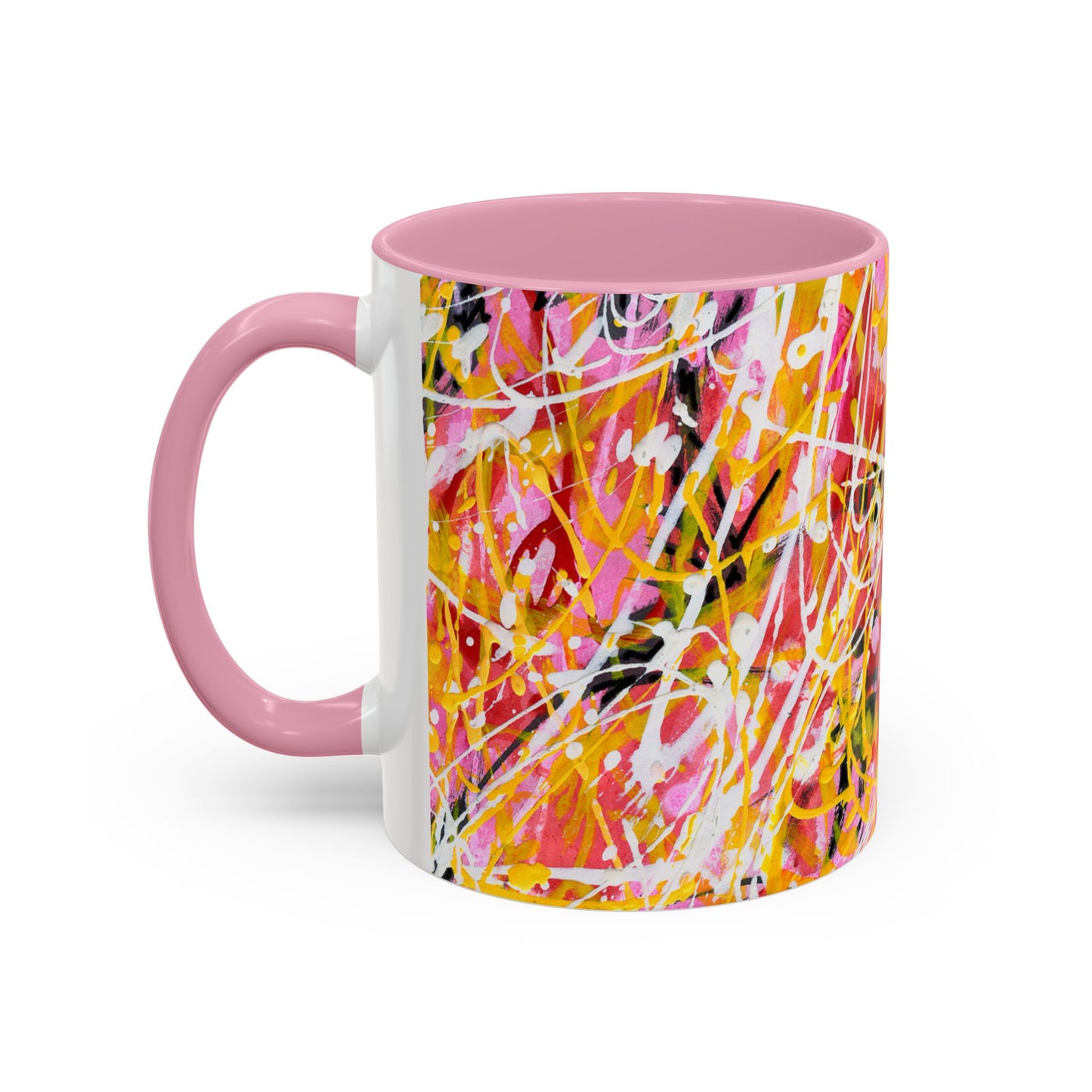 Is it me? Am I the Drama? - Abstract Expressionist Colorful Mug by Artist Marie Frederique