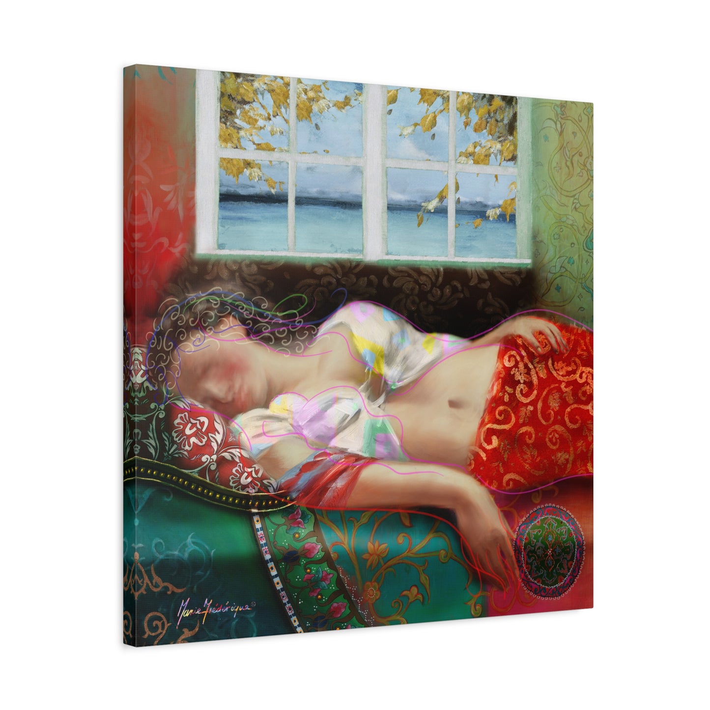 Mid-Day Nap, Dreamy Abstract Wall Art, by artist Marie Frederique