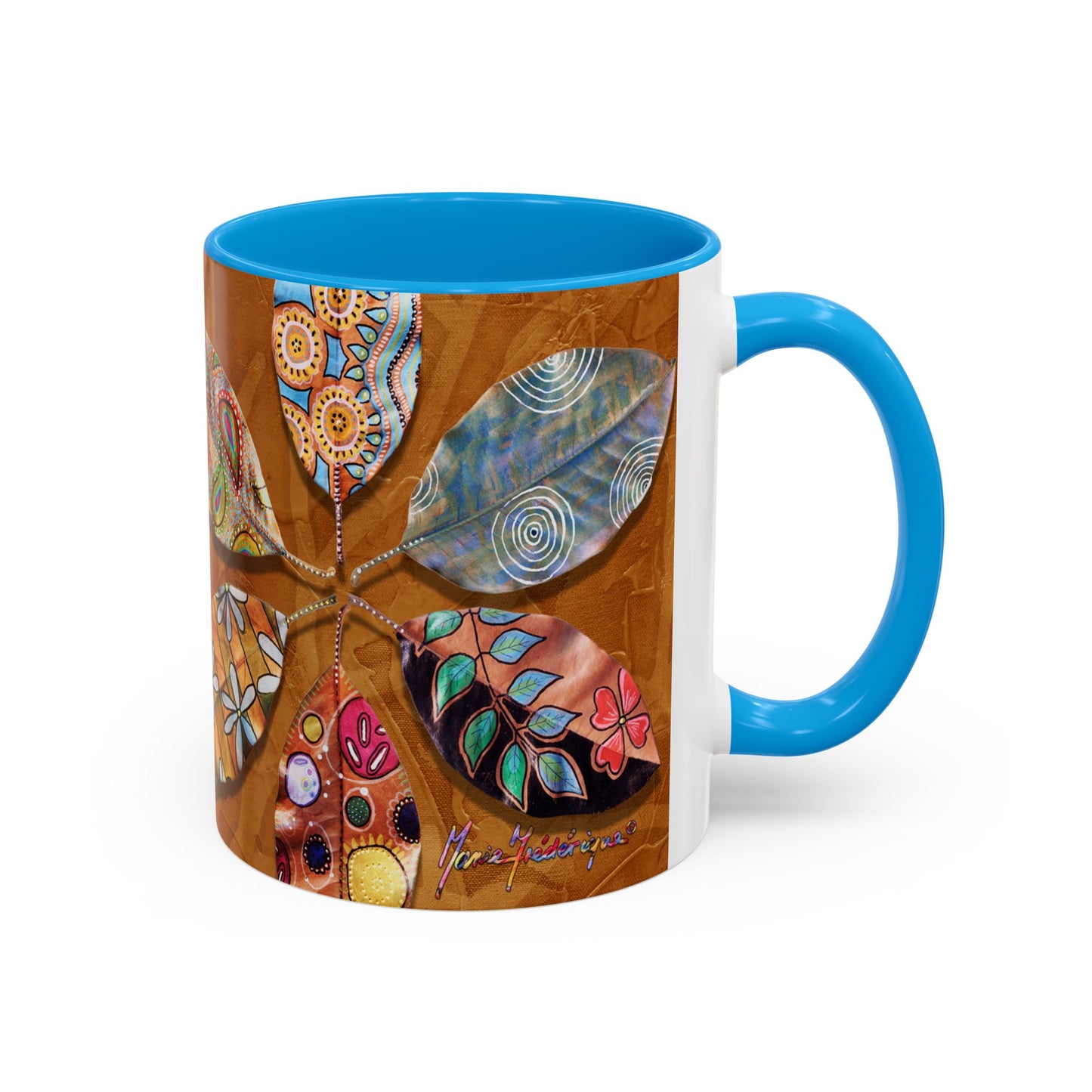 I AM Surfing, Colorful Mug by Artist Marie Frederique