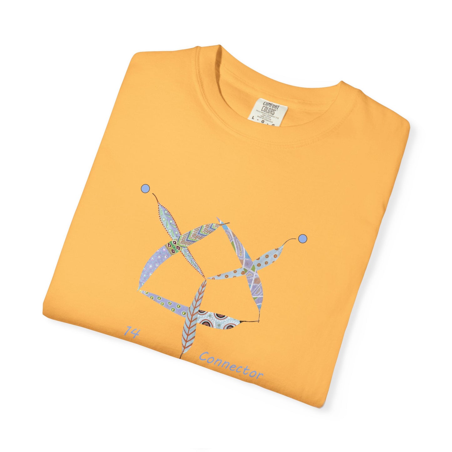 Essassani symbol # 14 "Connector" - Unisex Garment-Dyed T-shirt by Artist Marie Frederique