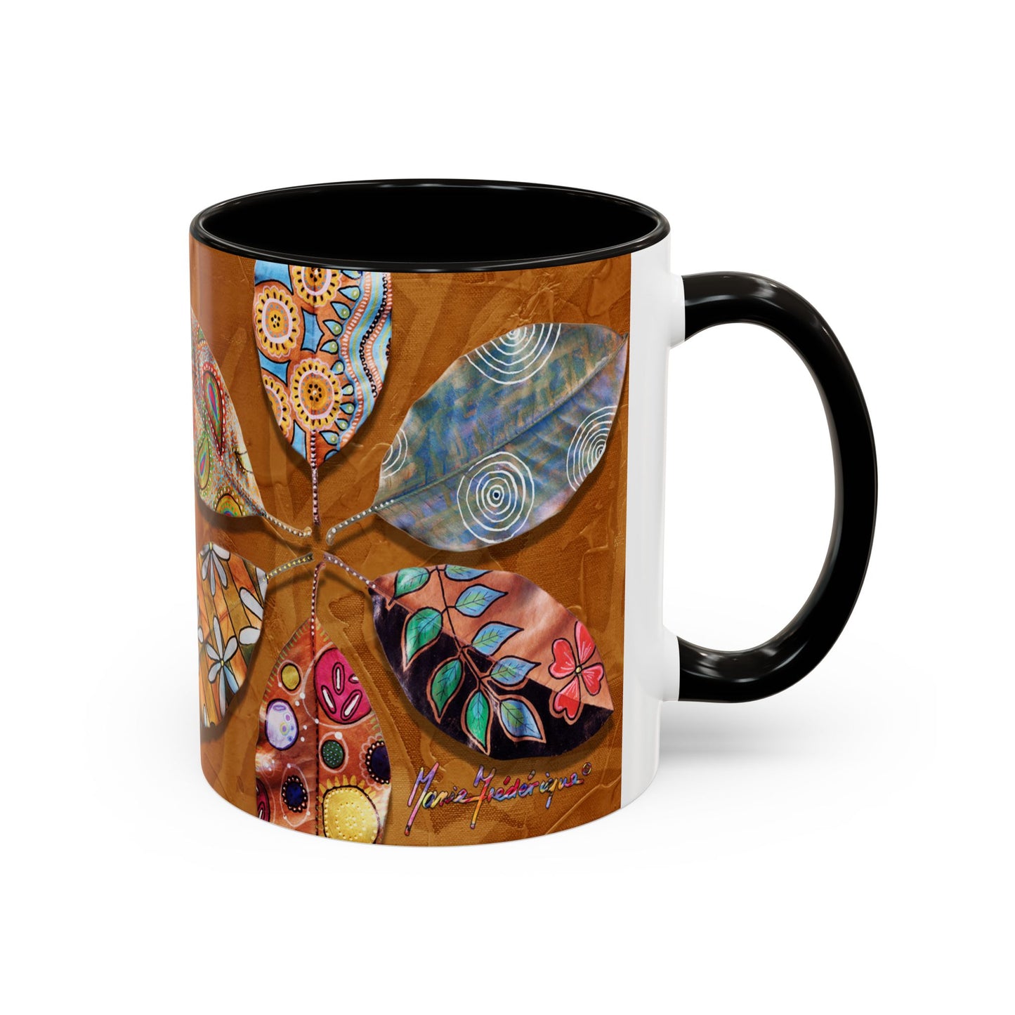 I AM Surfing, Colorful Mug by Artist Marie Frederique