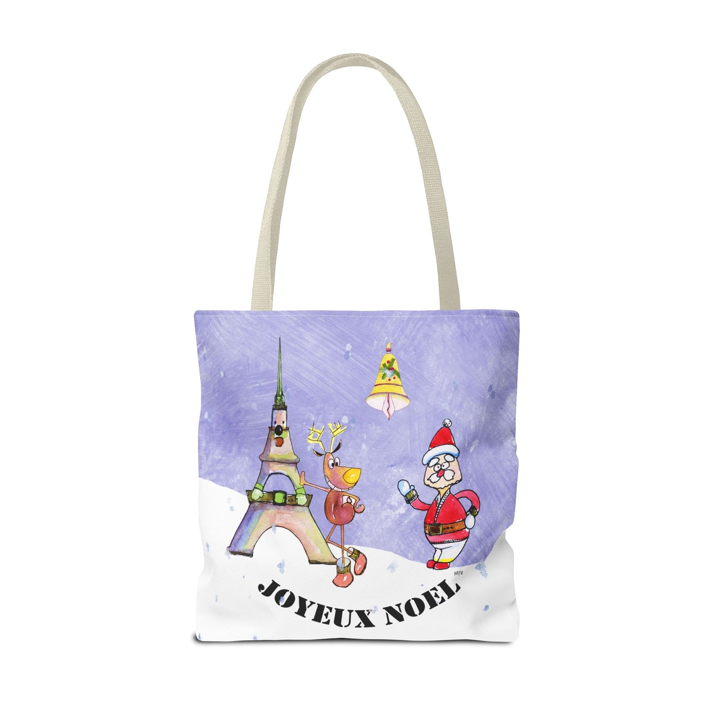 Christmas - French Tote Bag by artist Marie Frederique