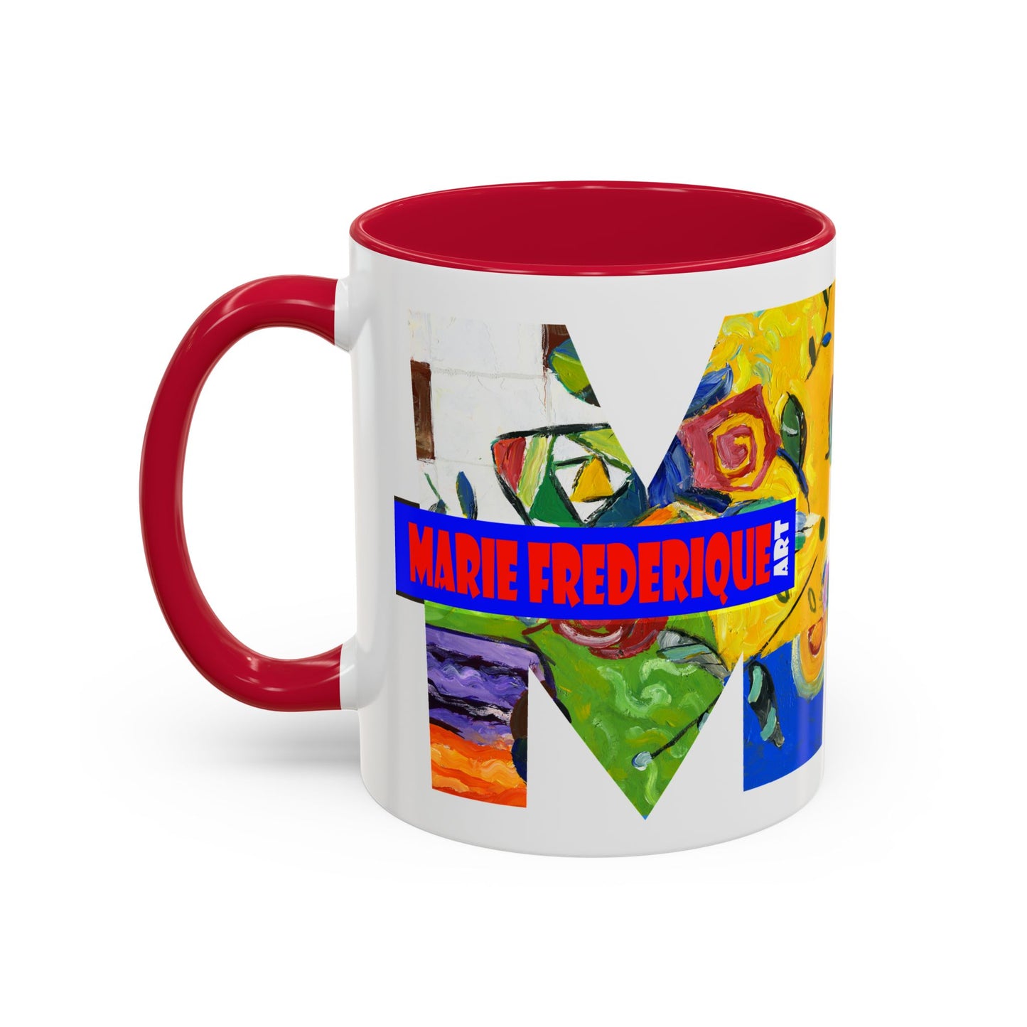 MF ART, multicolored abstract - Colorful Mug by artist Marie Frederique