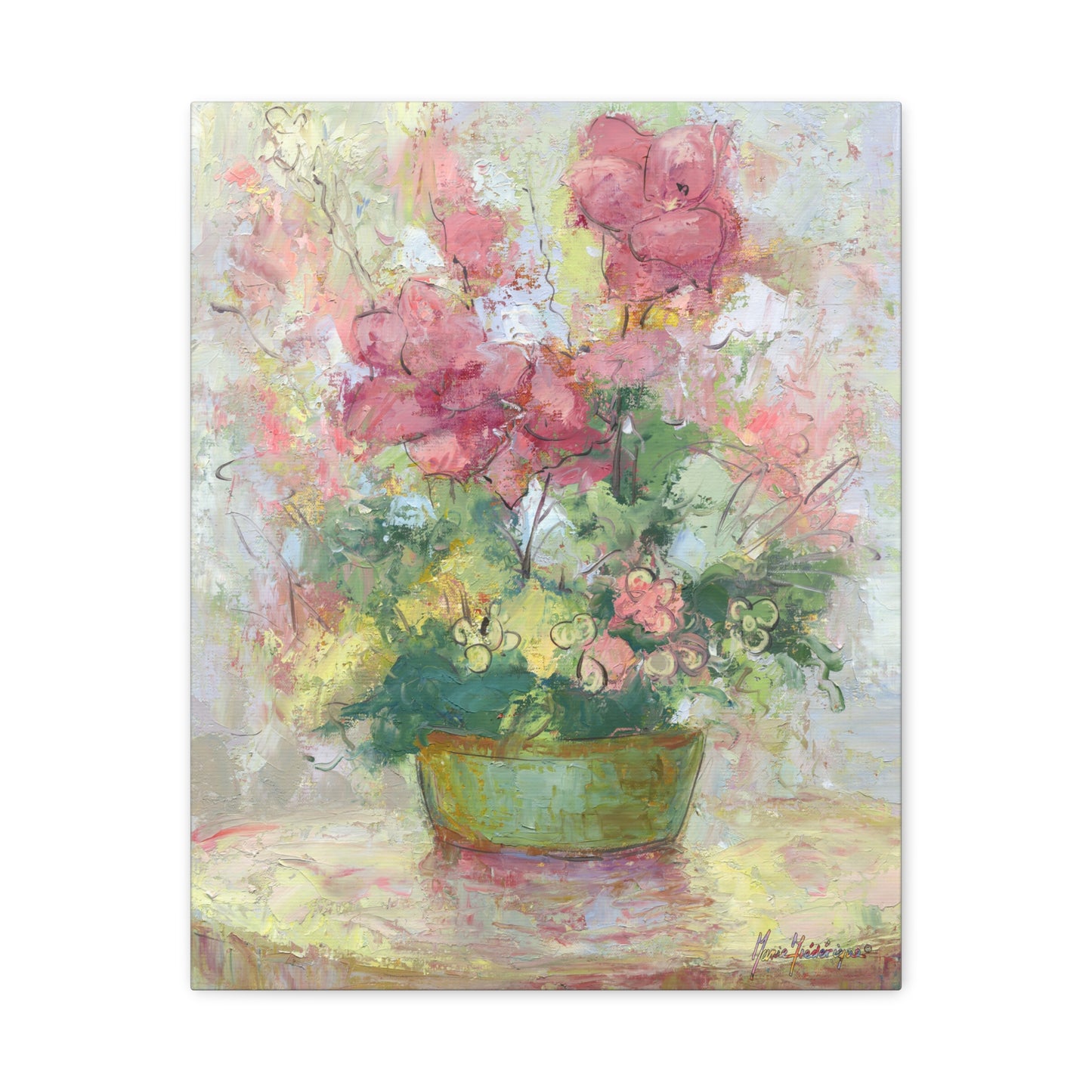 Floral Abstract Canvas Wall Art, by artist Marie Frederique