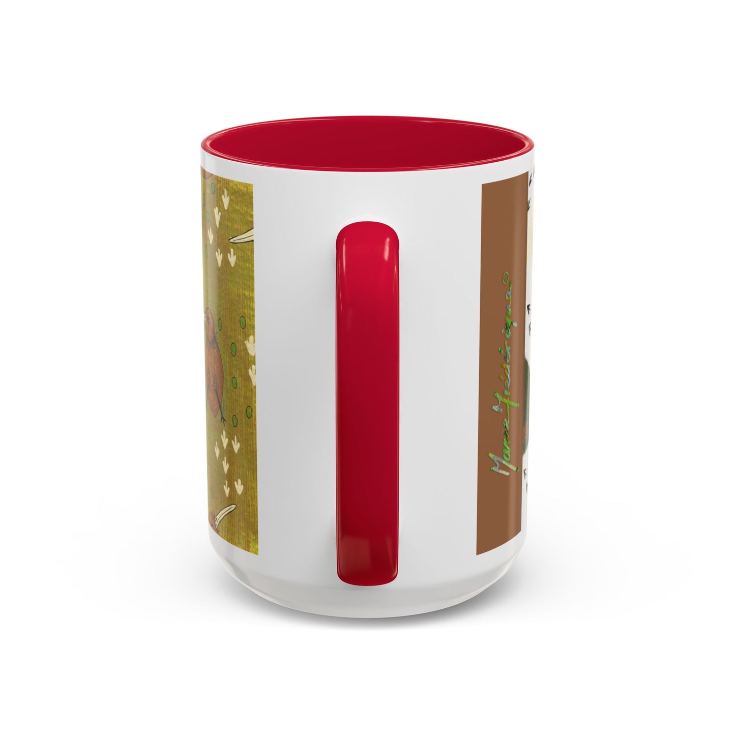 Kiwis and Kiwis Colorful Mug by Artist Marie Frederique