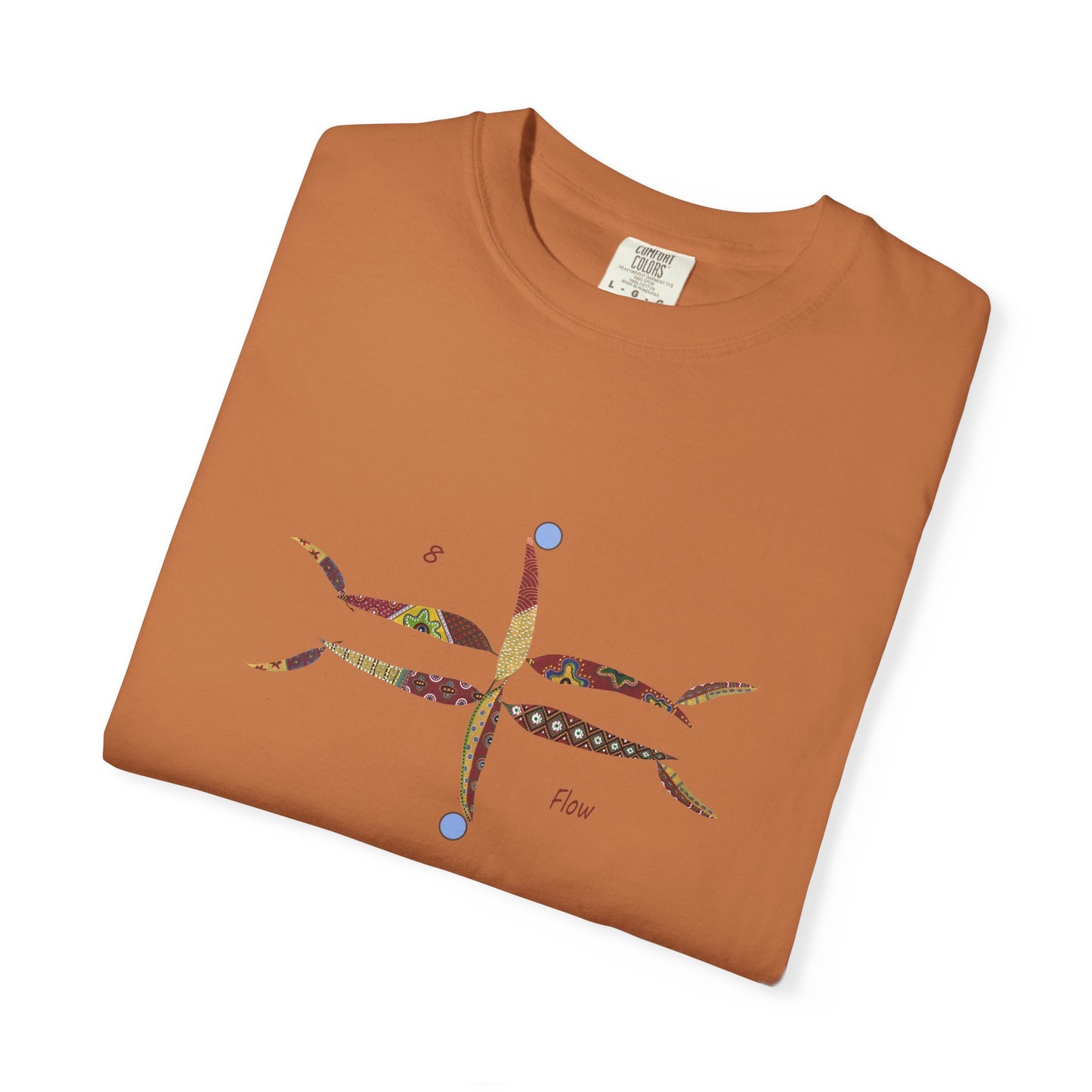 Essassani symbol # 8 "Flow" - Unisex Garment-Dyed T-shirt by Artist Marie Frederique