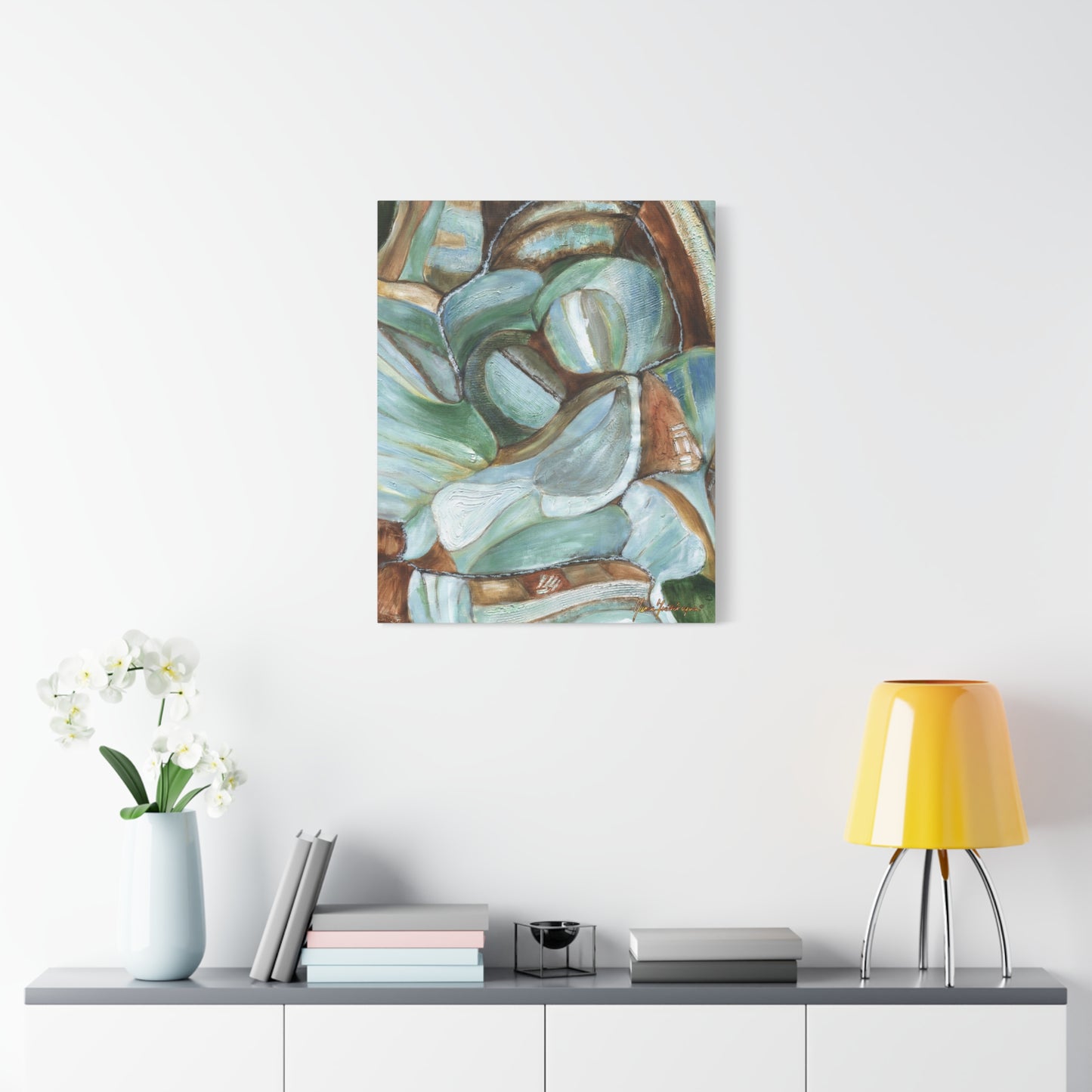 Abstract Nature Canvas Art Print by artist Marie Frederique