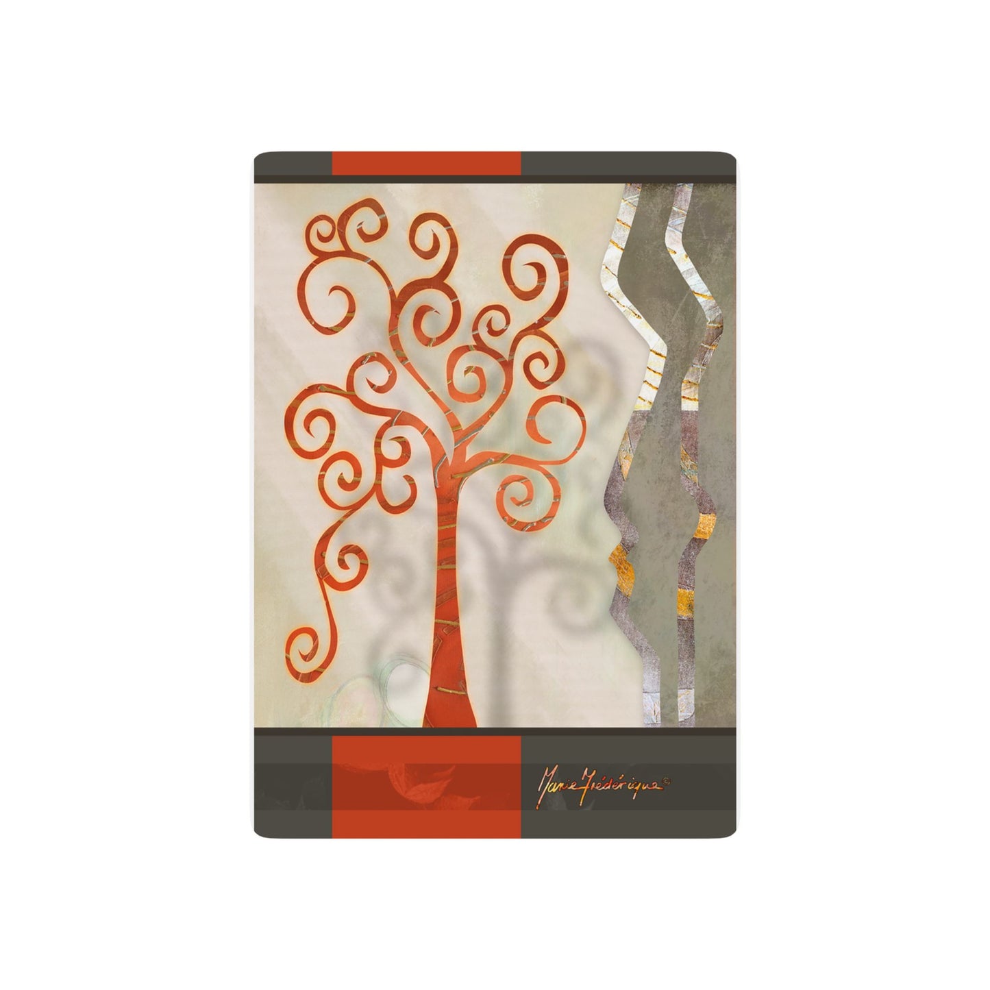 Jade Forest 2, Artistic Poker Playing Cards Set by artist Marie Frederique