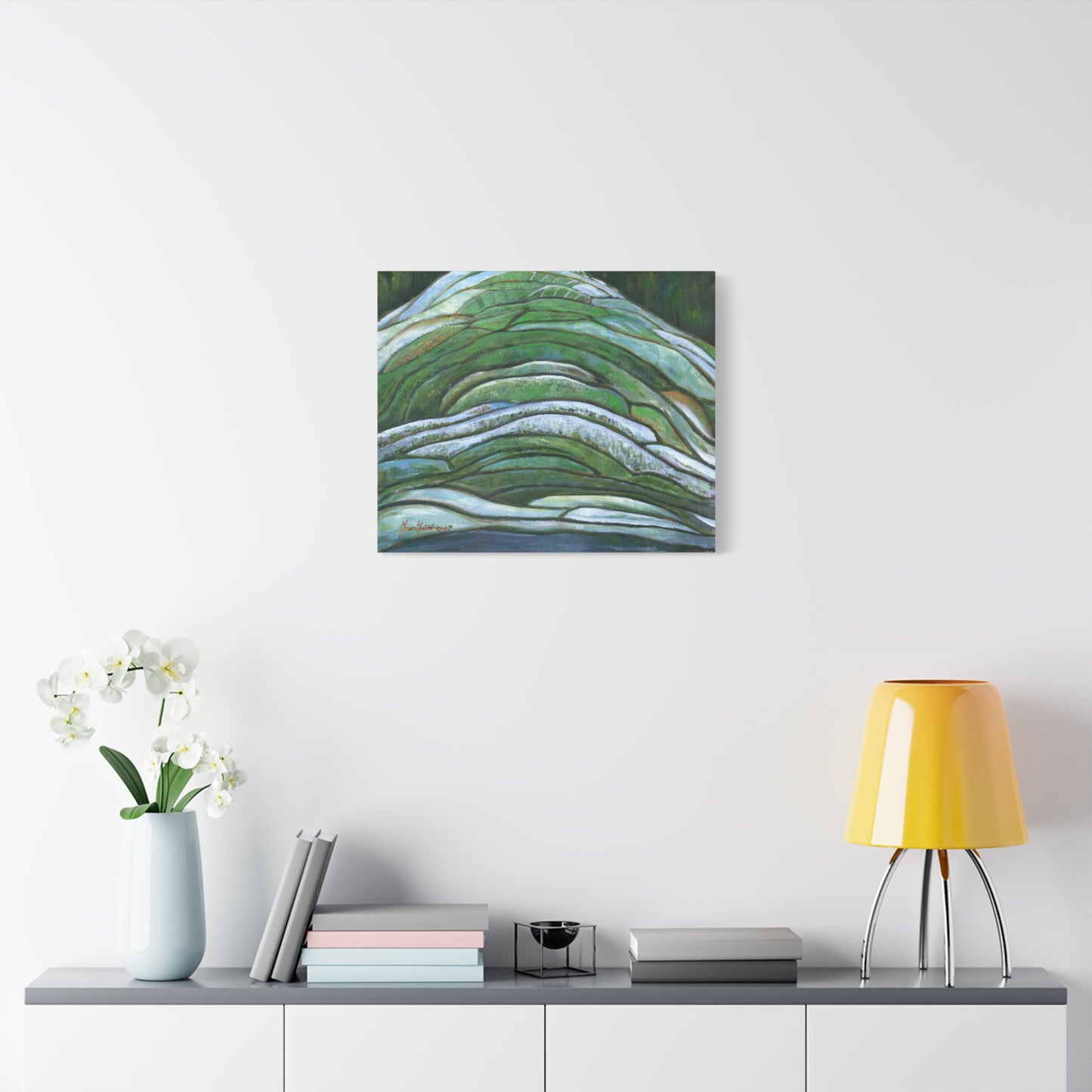 Aerial landscape, Terrace farming Wall Art by artist Marie Frederique