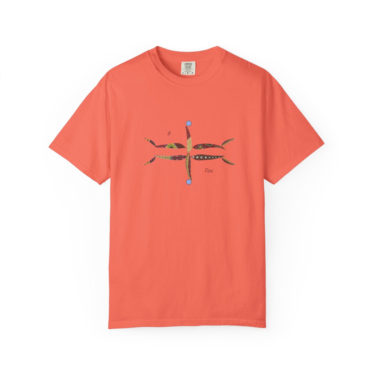Essassani symbol # 8 "Flow" - Unisex Garment-Dyed T-shirt by Artist Marie Frederique