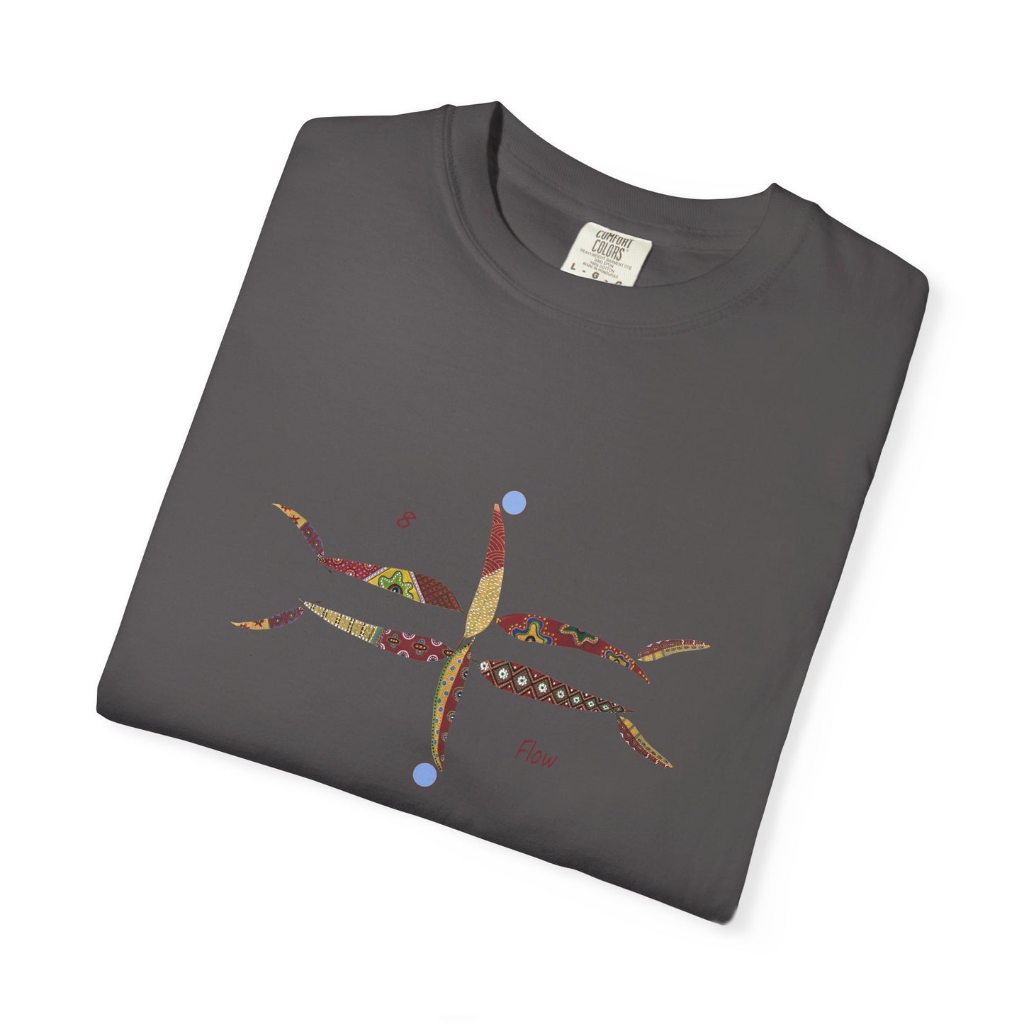 Essassani symbol # 8 "Flow" - Unisex Garment-Dyed T-shirt by Artist Marie Frederique