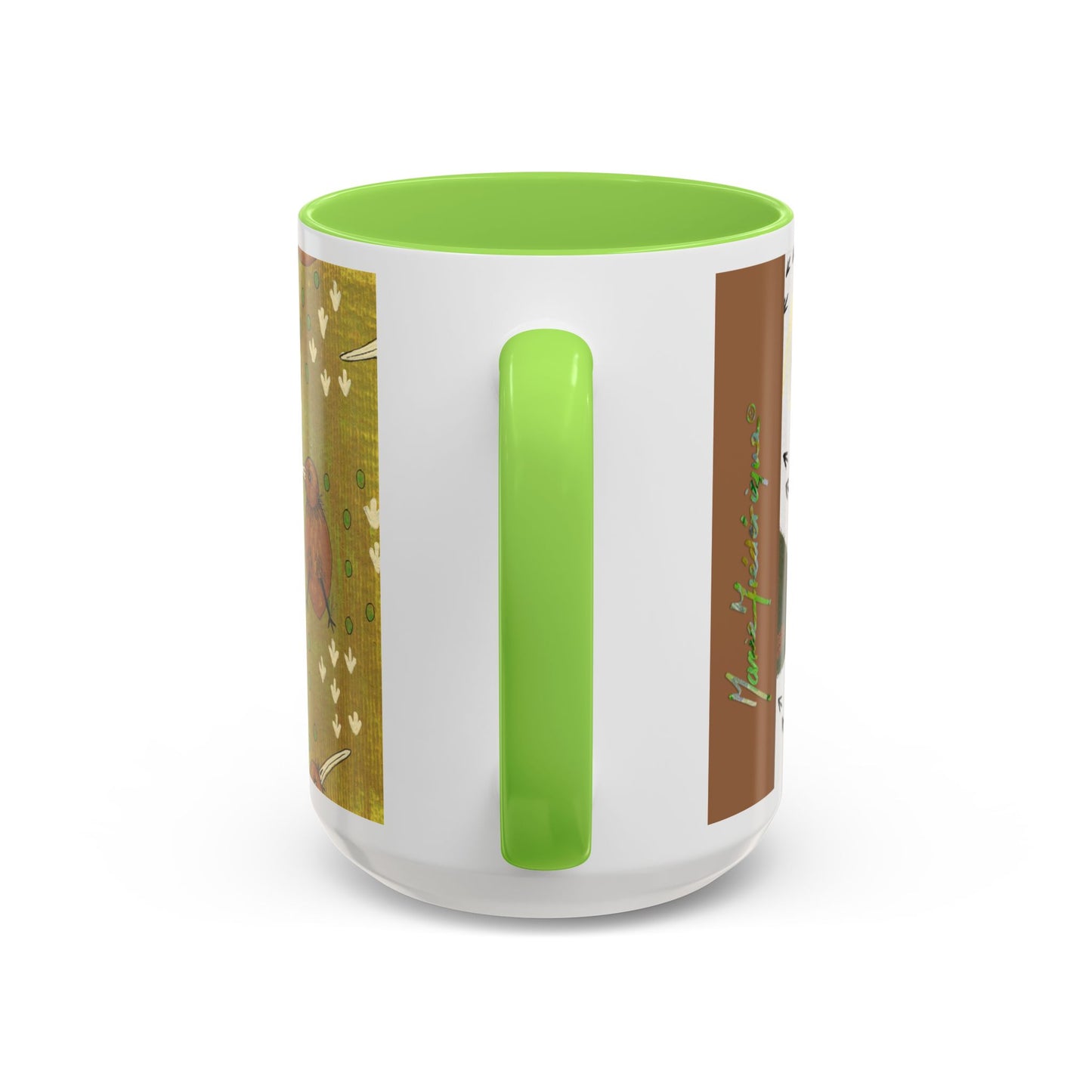 Kiwis and Kiwis Colorful Mug by Artist Marie Frederique