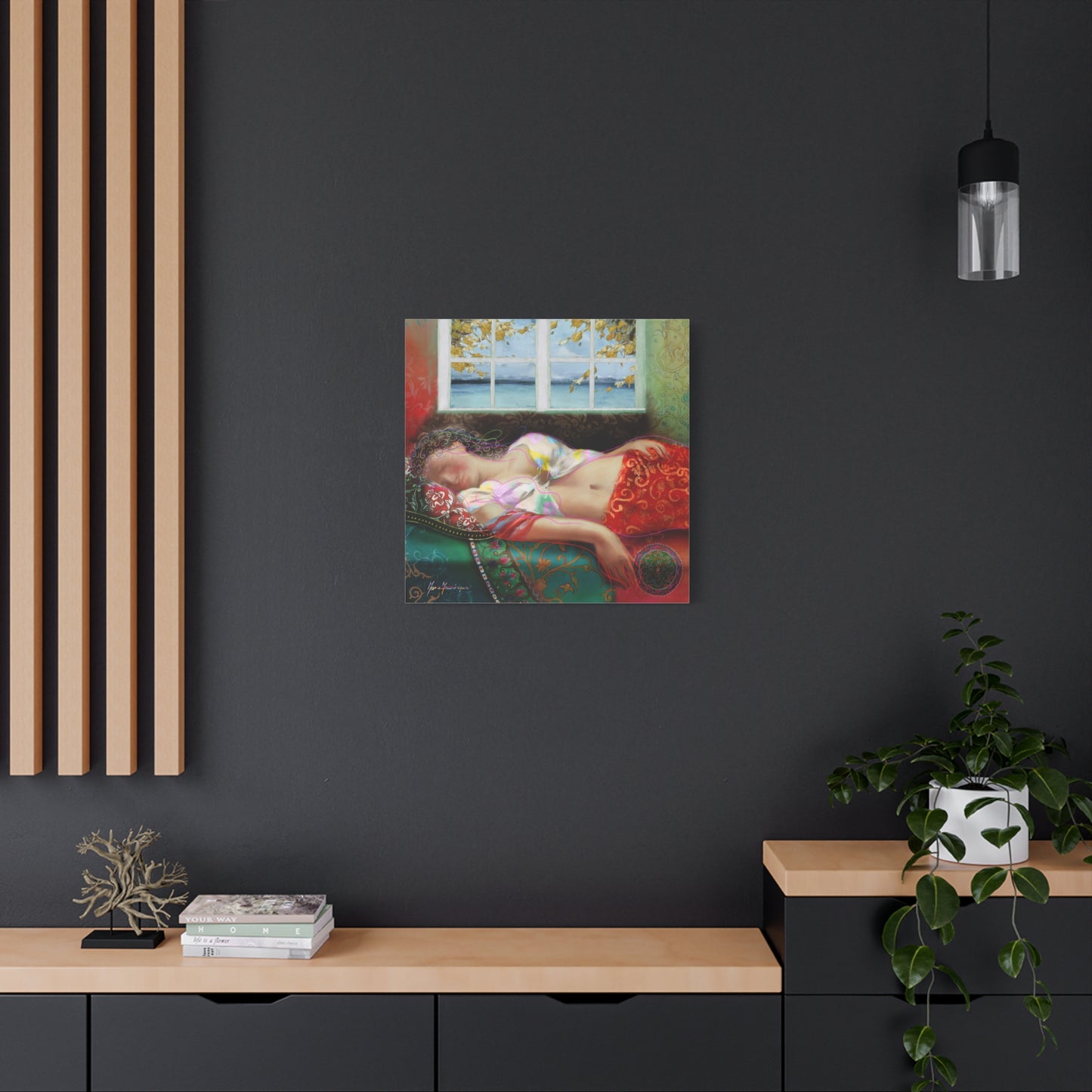 Mid-Day Nap, Dreamy Abstract Wall Art, by artist Marie Frederique