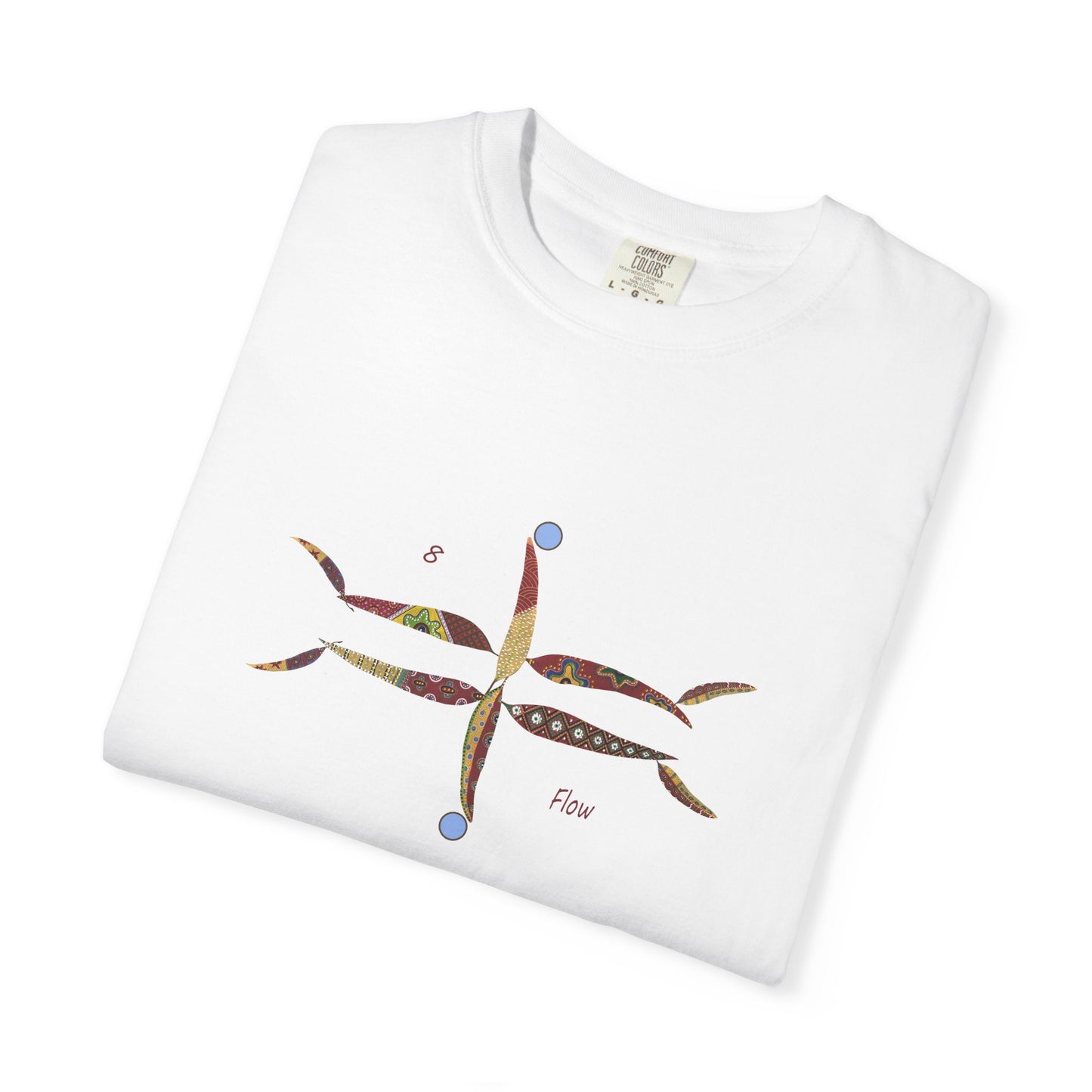 Essassani symbol # 8 "Flow" - Unisex Garment-Dyed T-shirt by Artist Marie Frederique