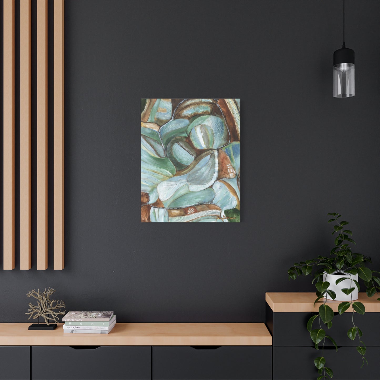 Abstract Nature Canvas Art Print by artist Marie Frederique