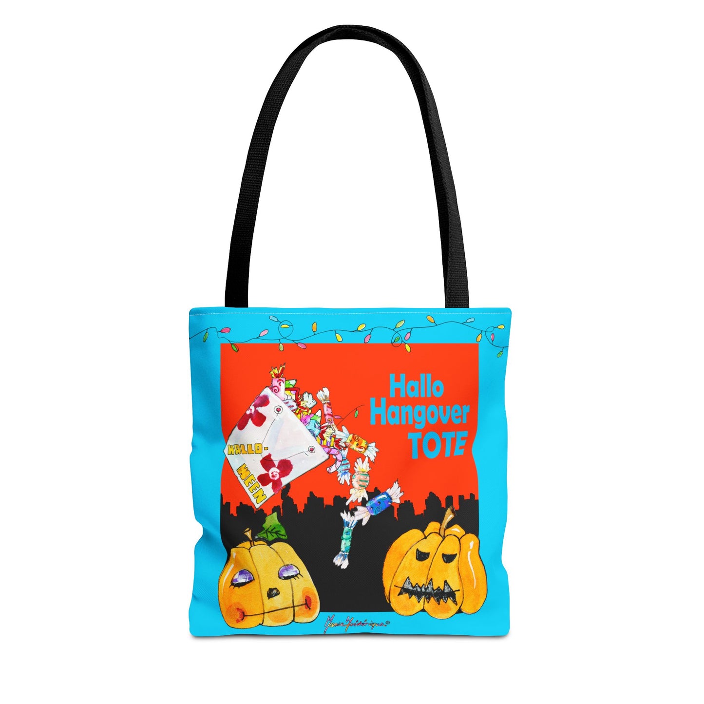Halloween Sugar high tote by artist Marie Frederique - Perfect for Trick-or-Treating