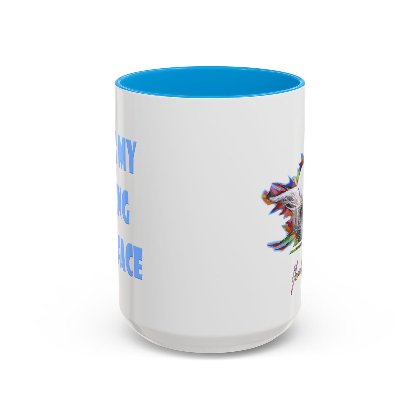 RBF - Wet Cat Art print Mug by Artist Marie Frederique