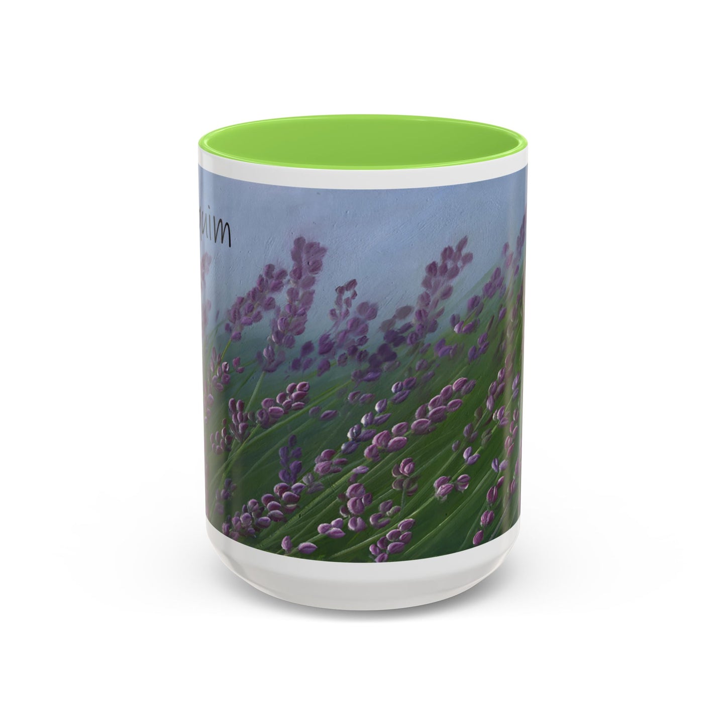 Lavender, Sequim - Colorful Mug by artist Marie Frederique